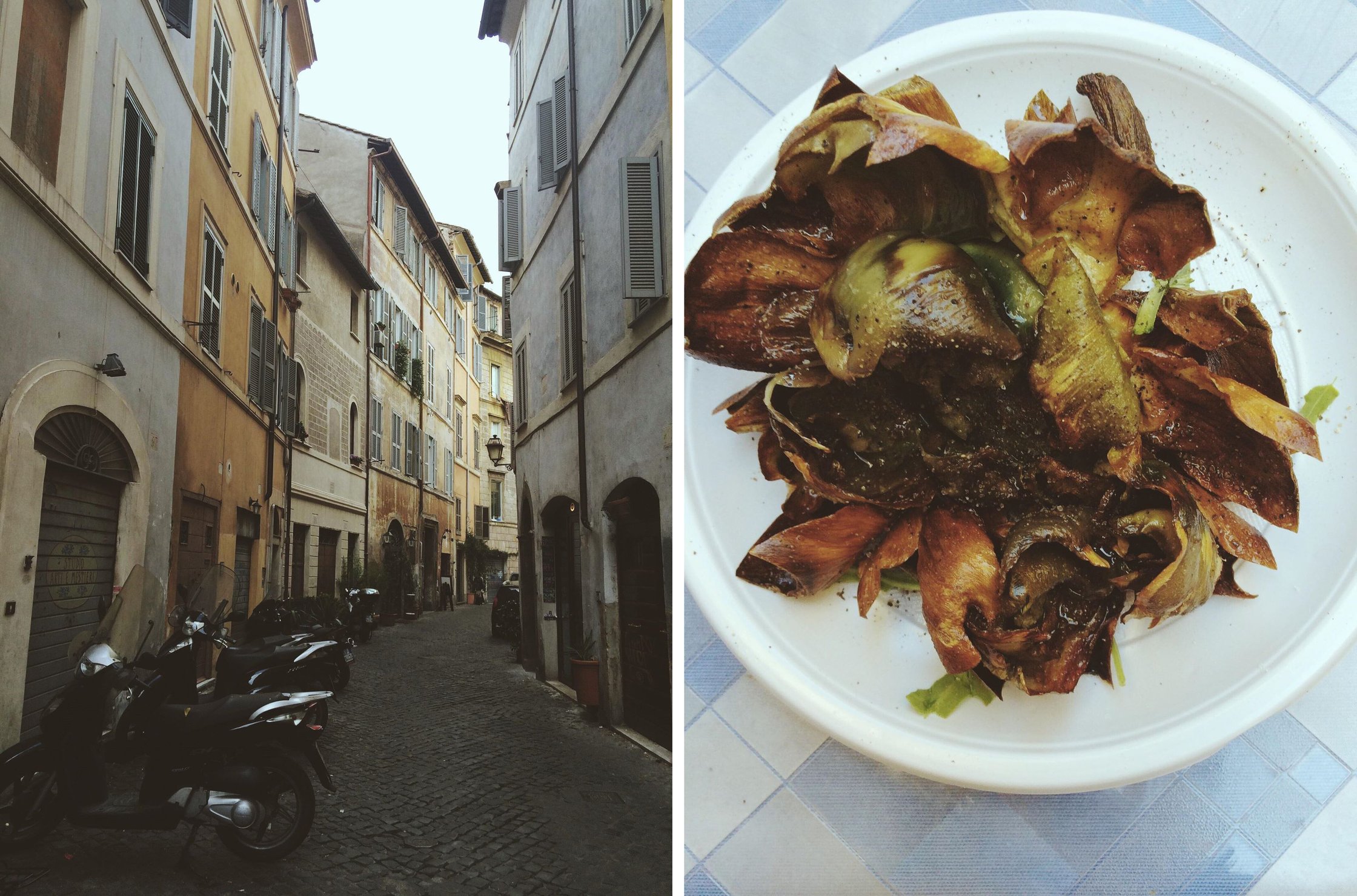 fried artichoke in rome