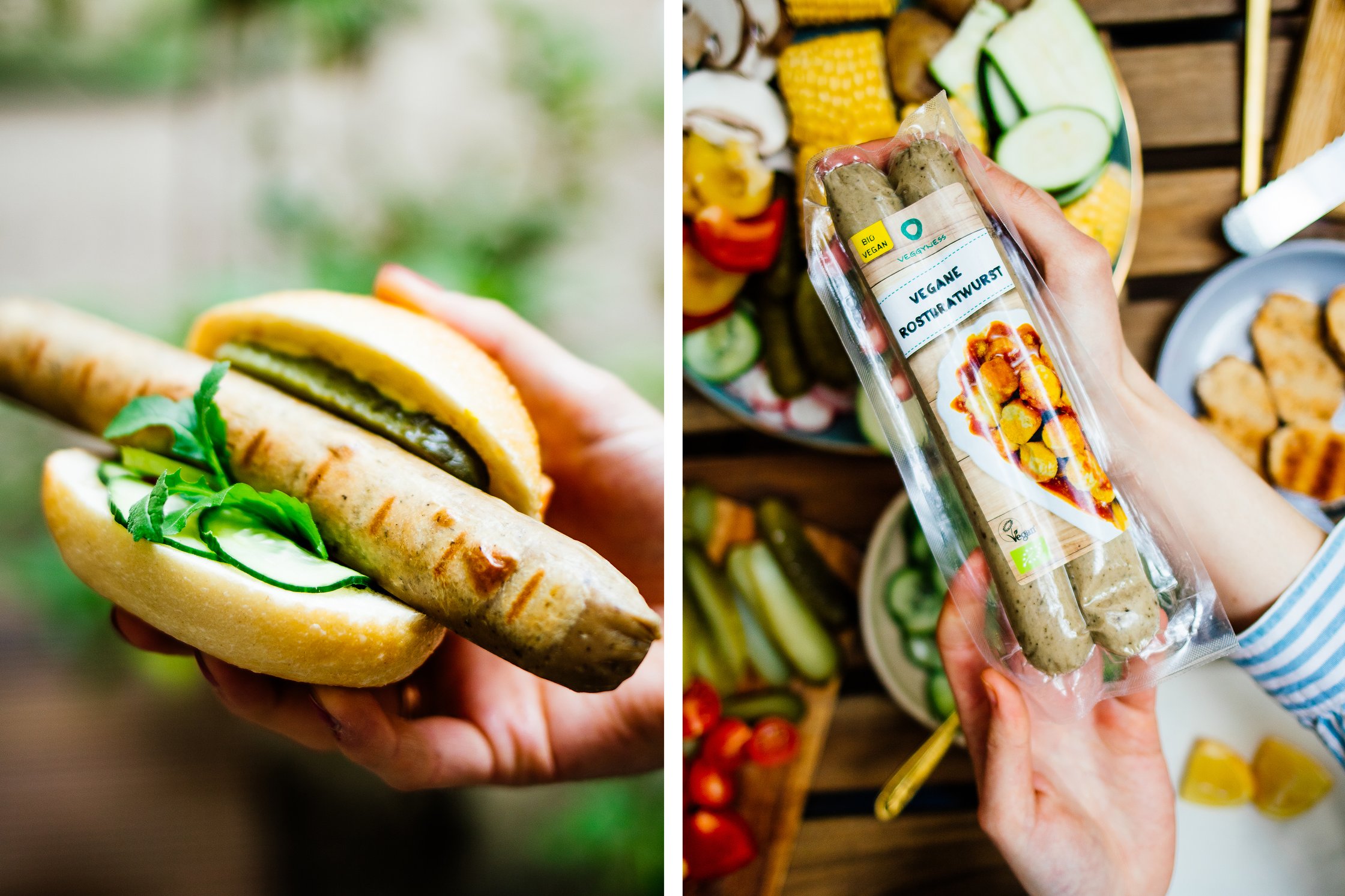 vegan sausages from veggyness