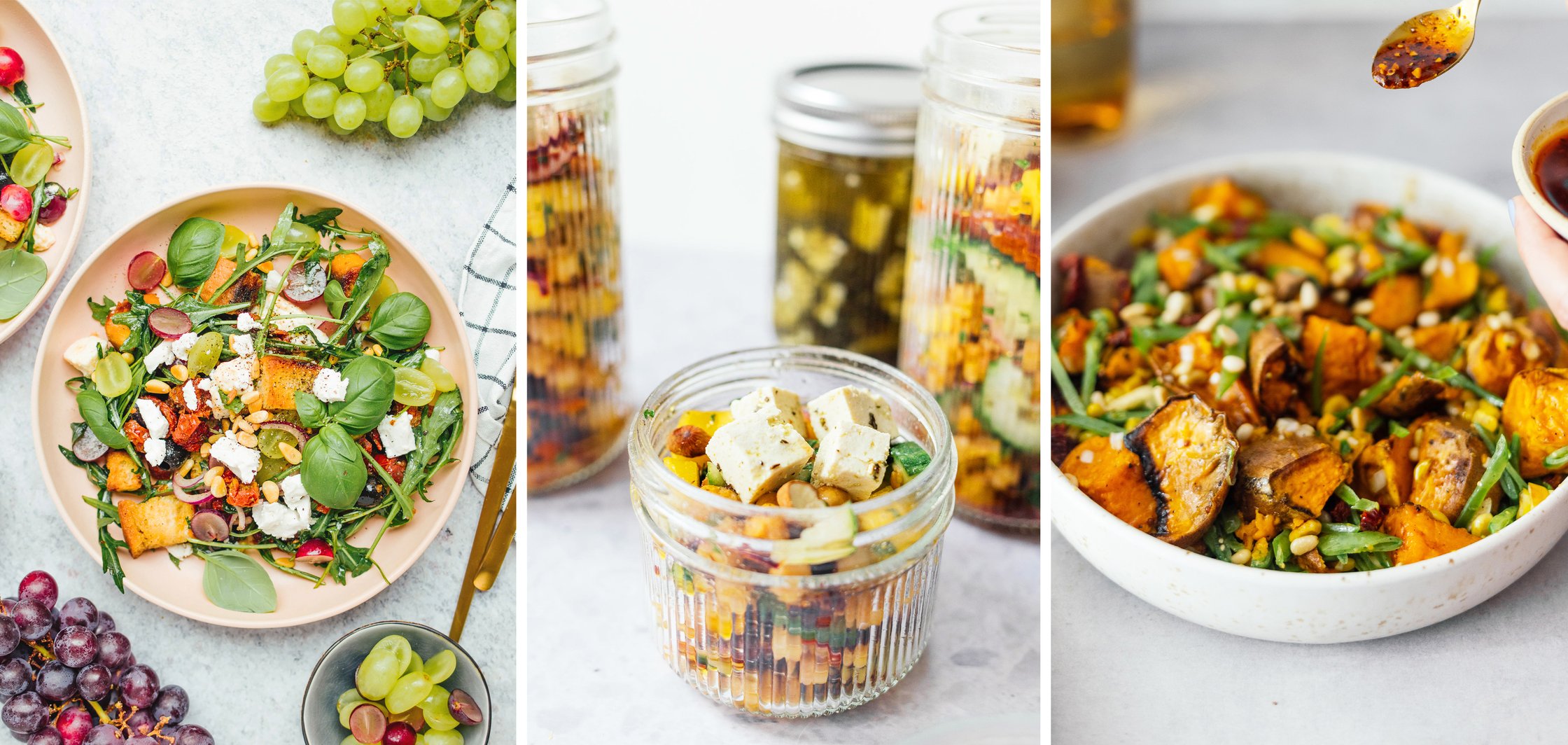 Vegane Picknickrezepte Salate