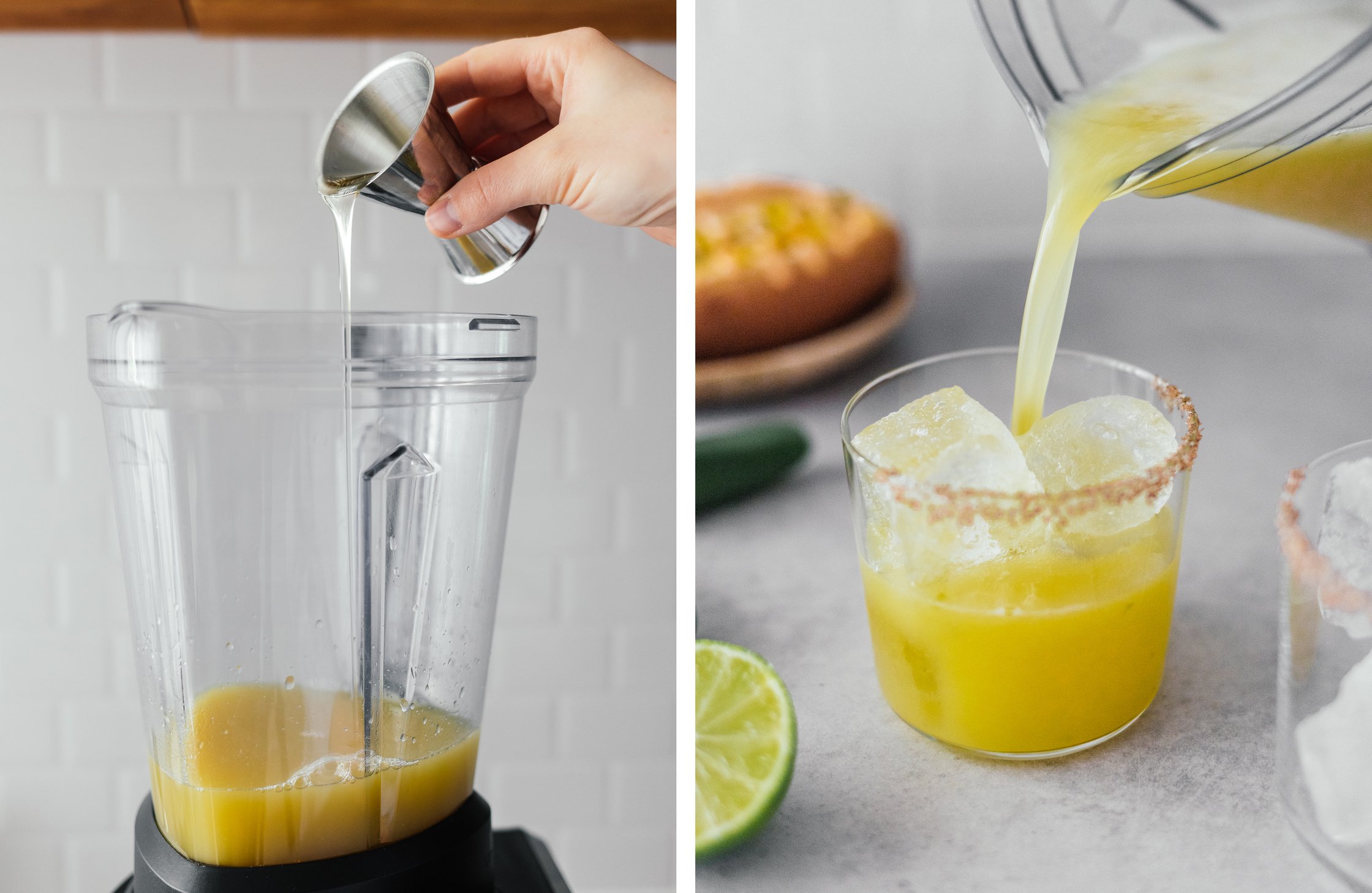 Ananas-Cocktail zubereiten