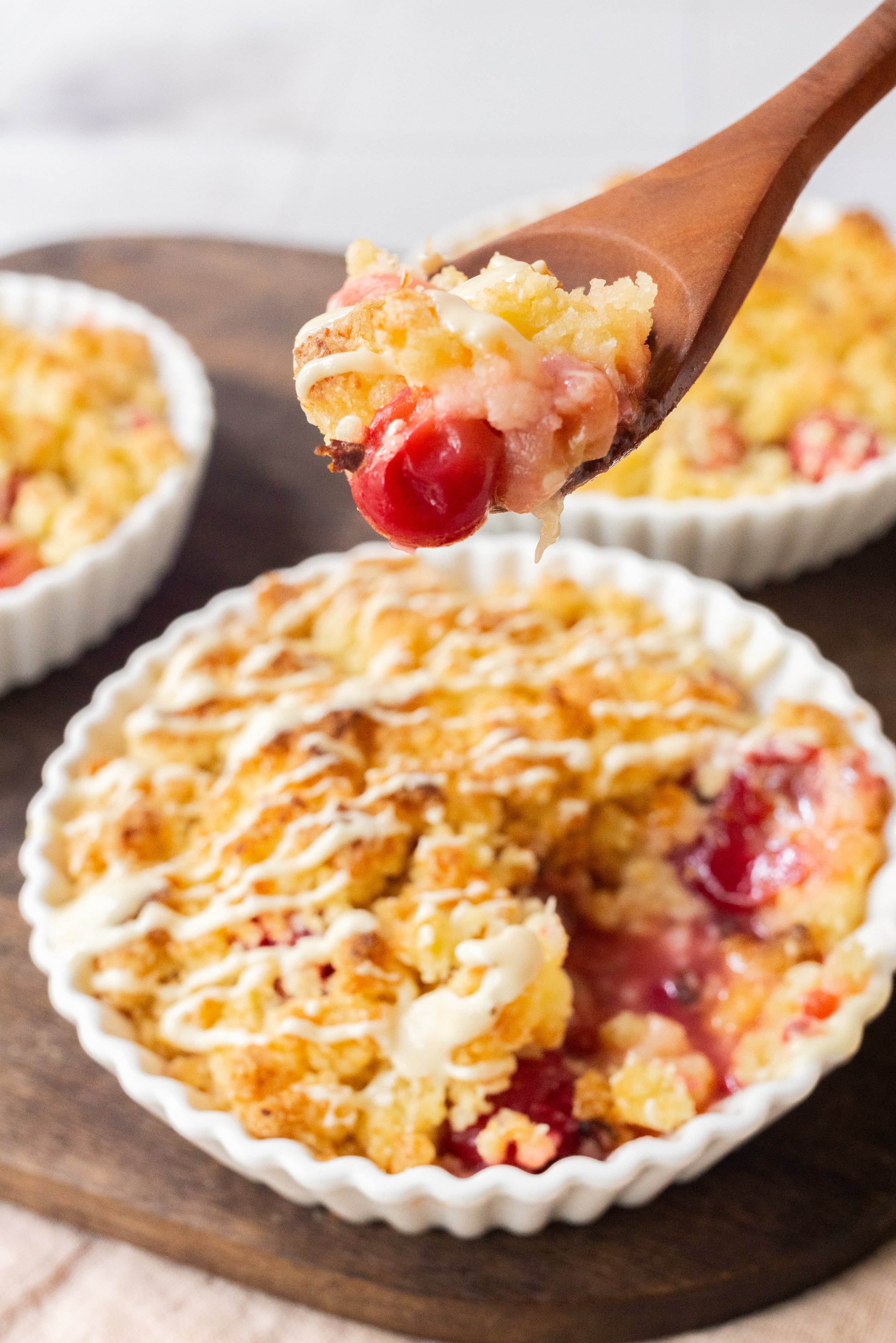 Crumble mit Löffel