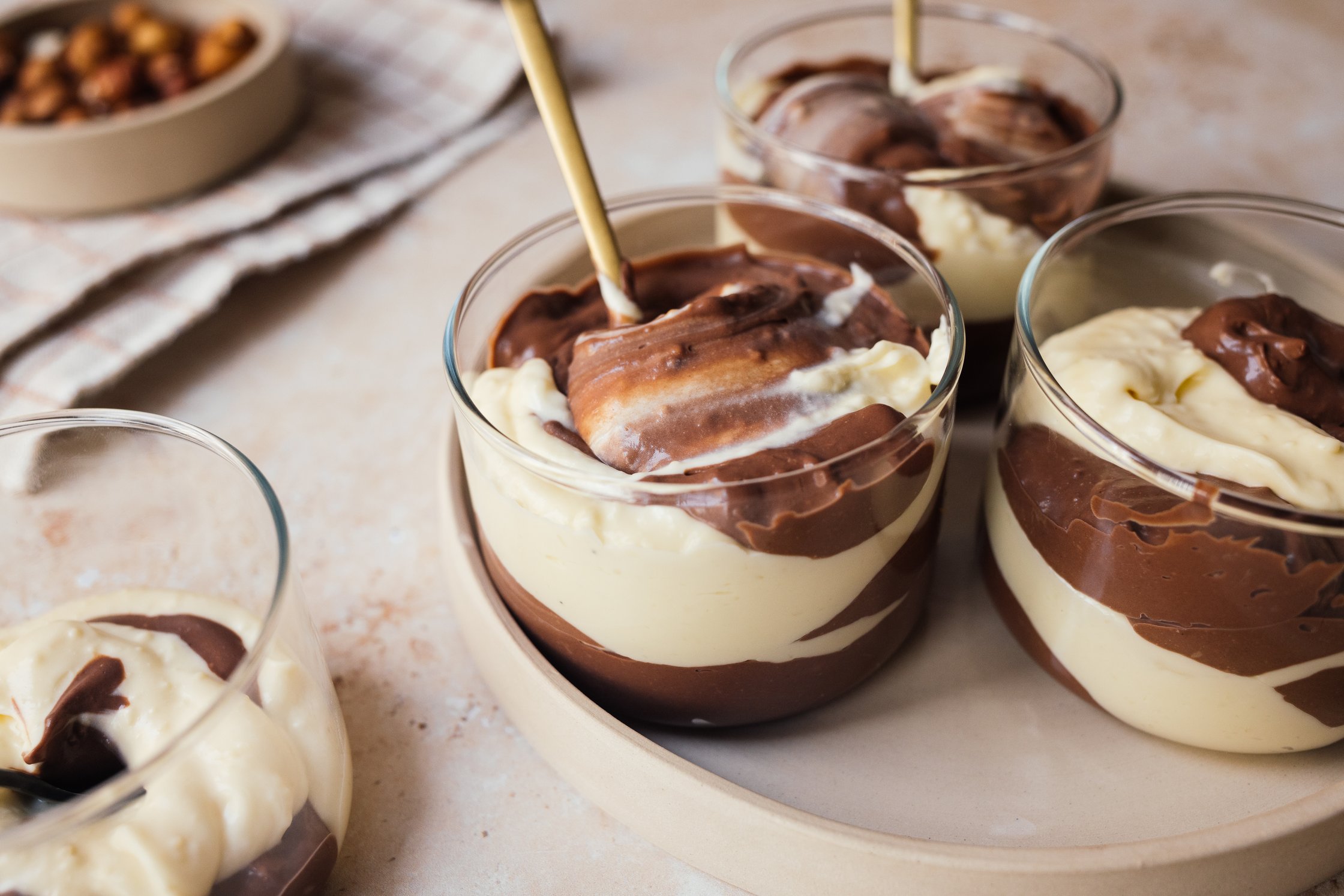 Veganes Monte in einem Glas