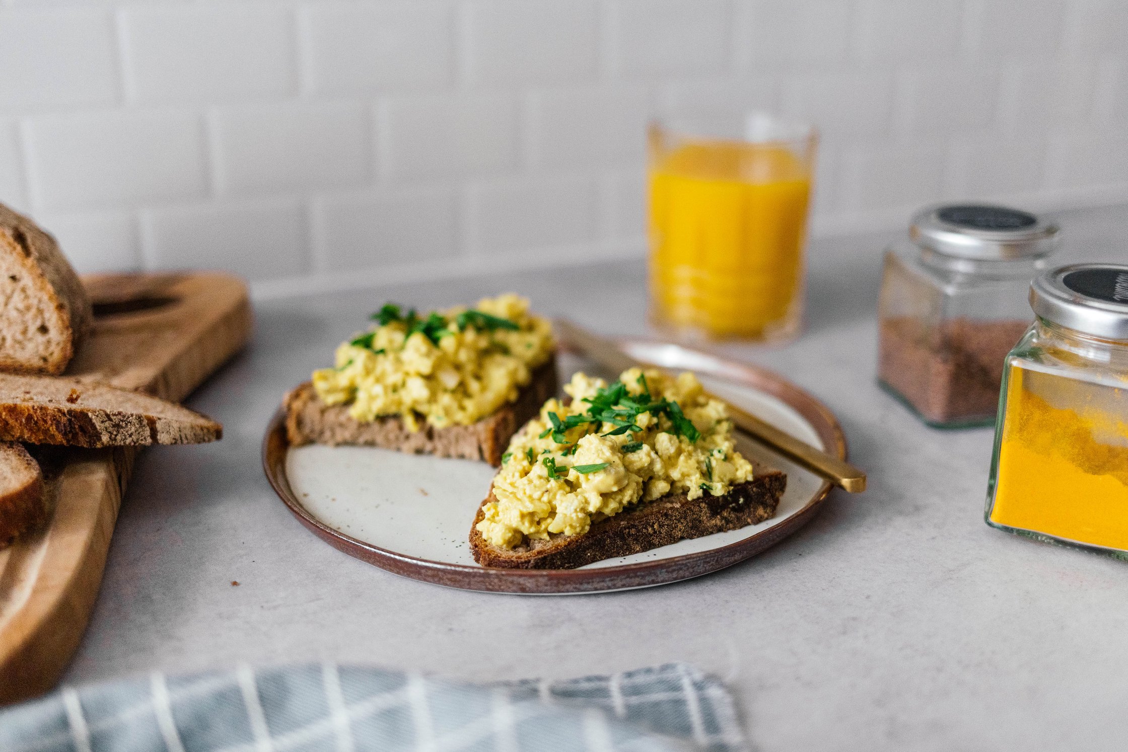 vegan egg salad for breakfast