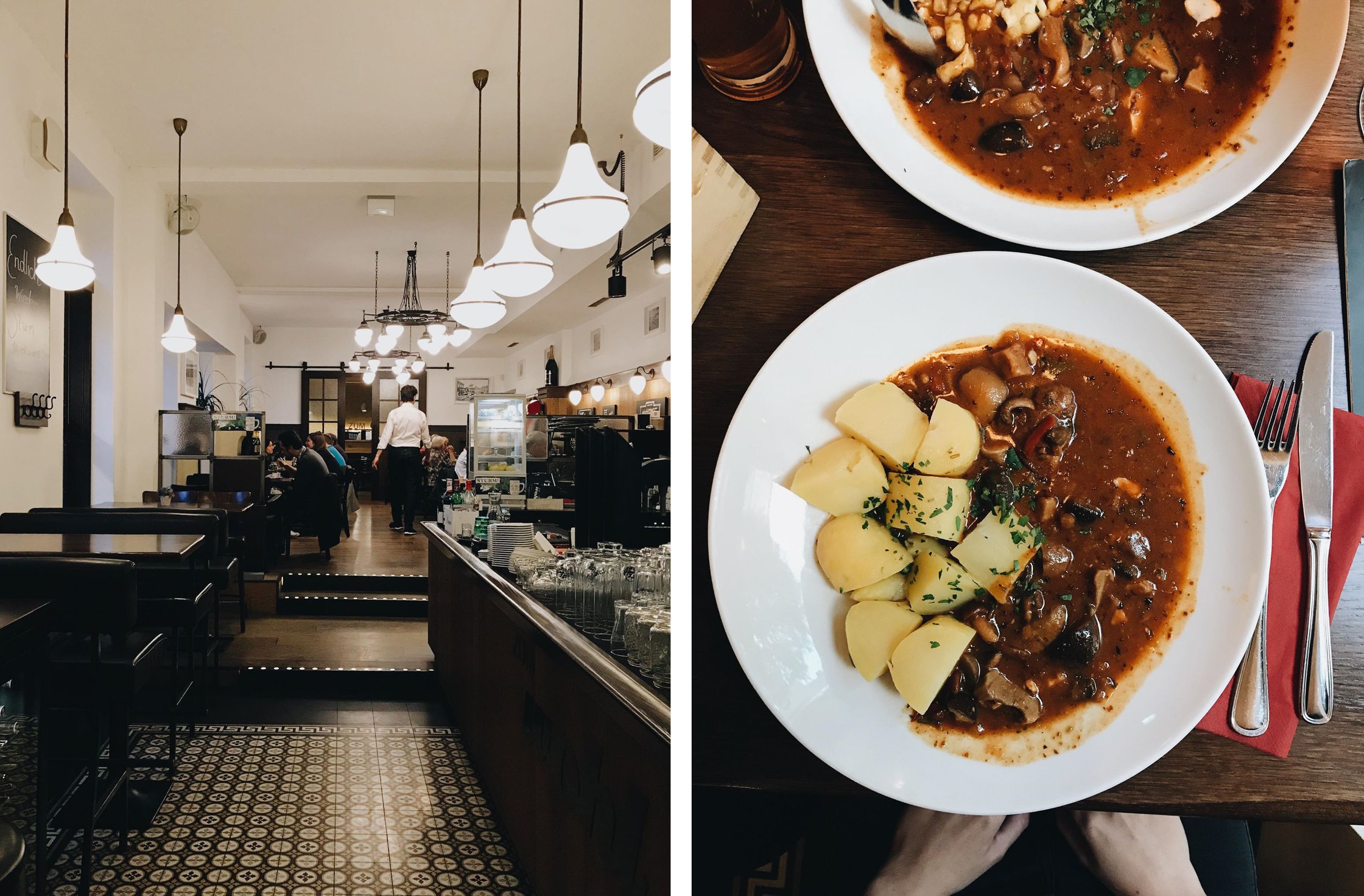 vegan ragout in vienna at gasthaus zum wohl