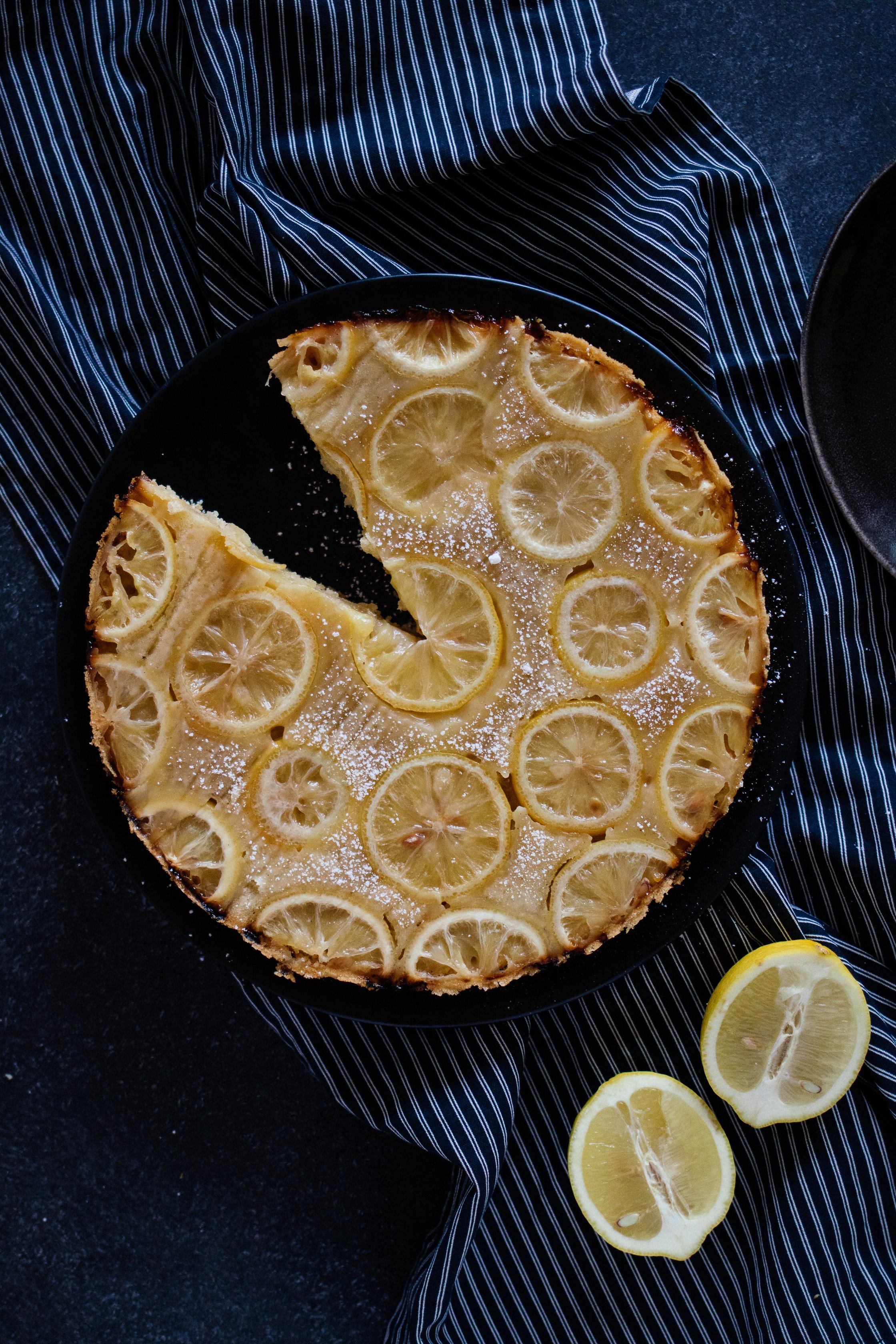 veganer Zitronen Upside Down Cake