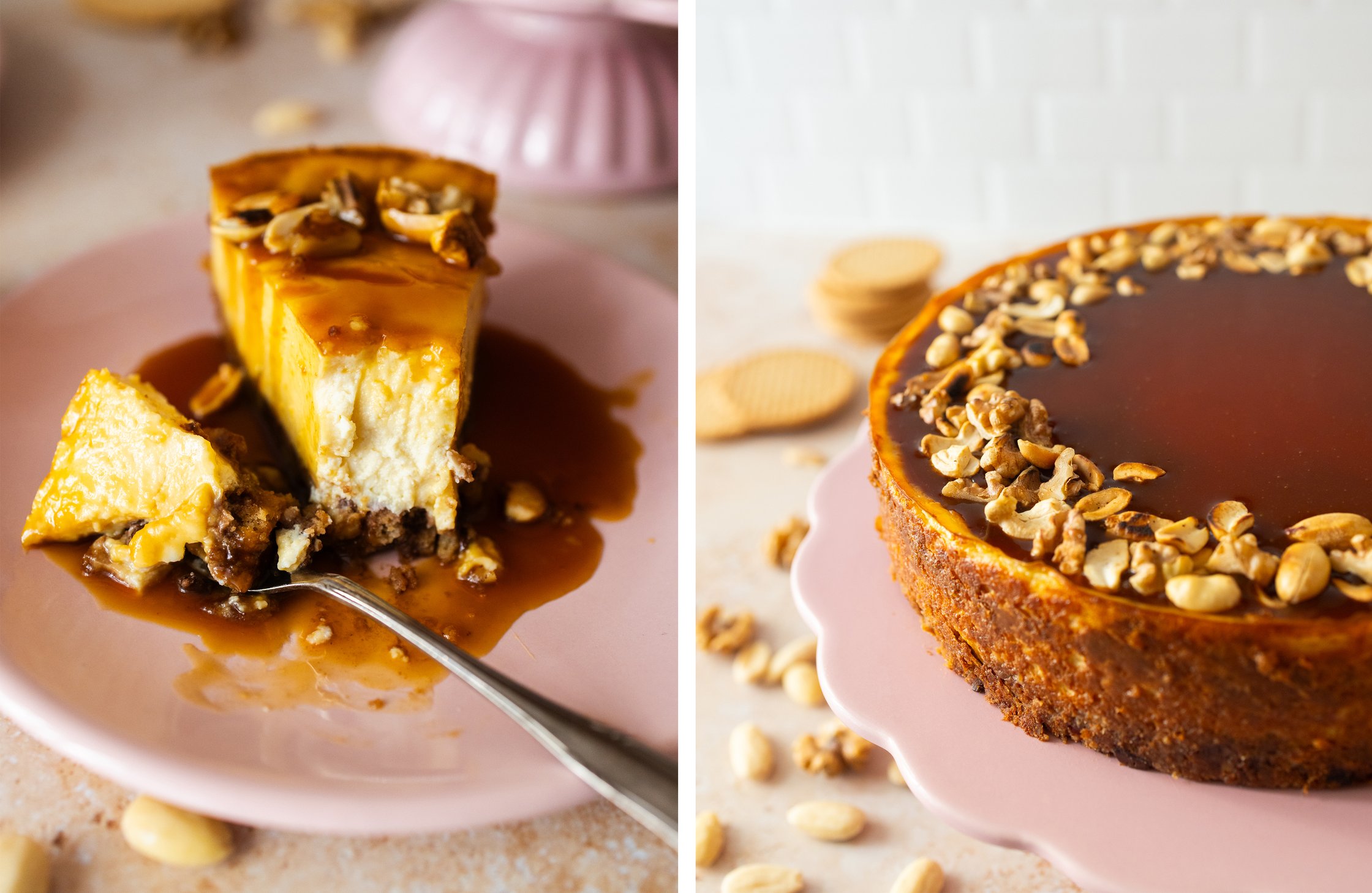Nun wird der Kuchen von innen und von oben gezeigt.