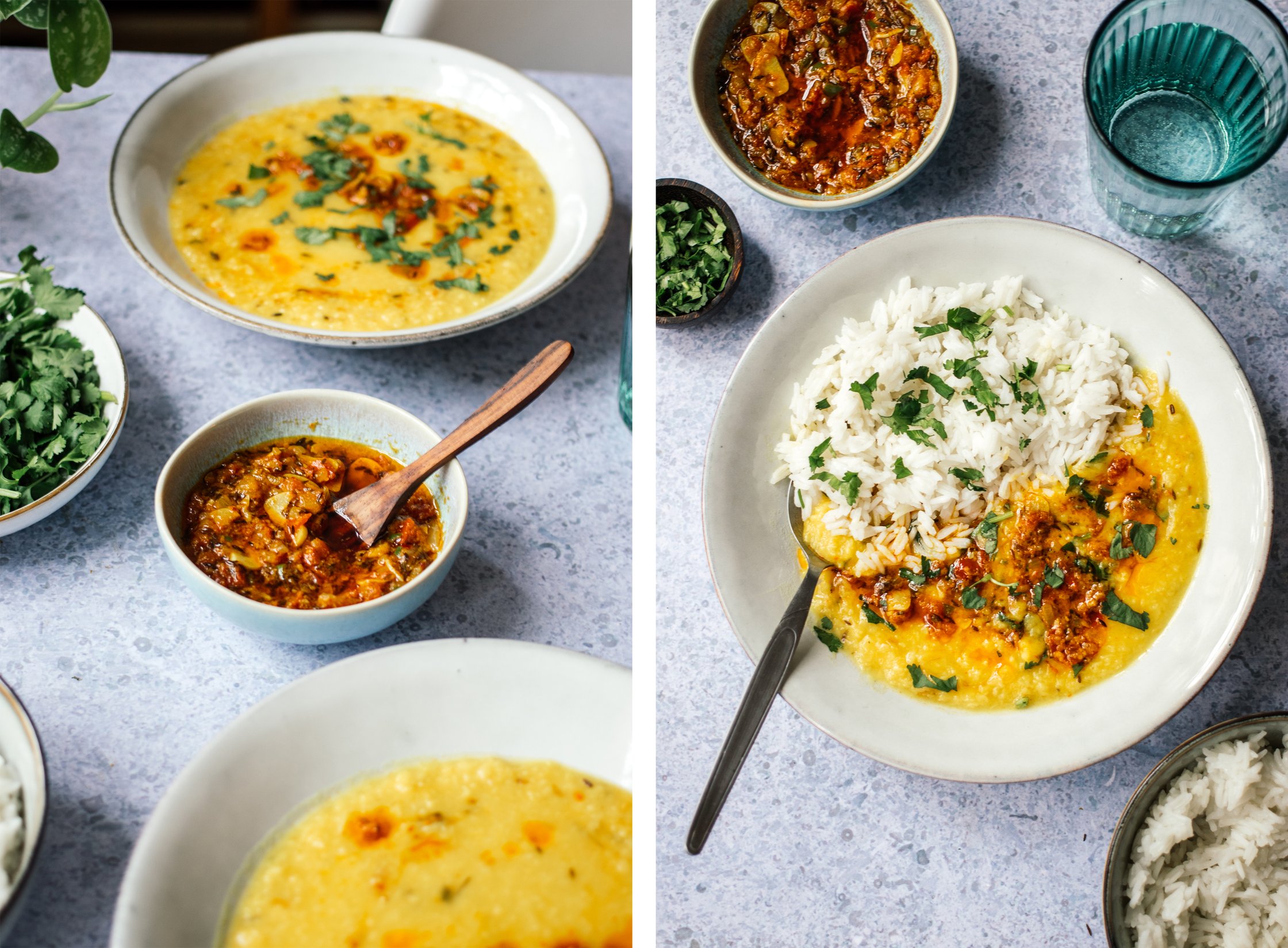 tadka auf veganes chana dal geben