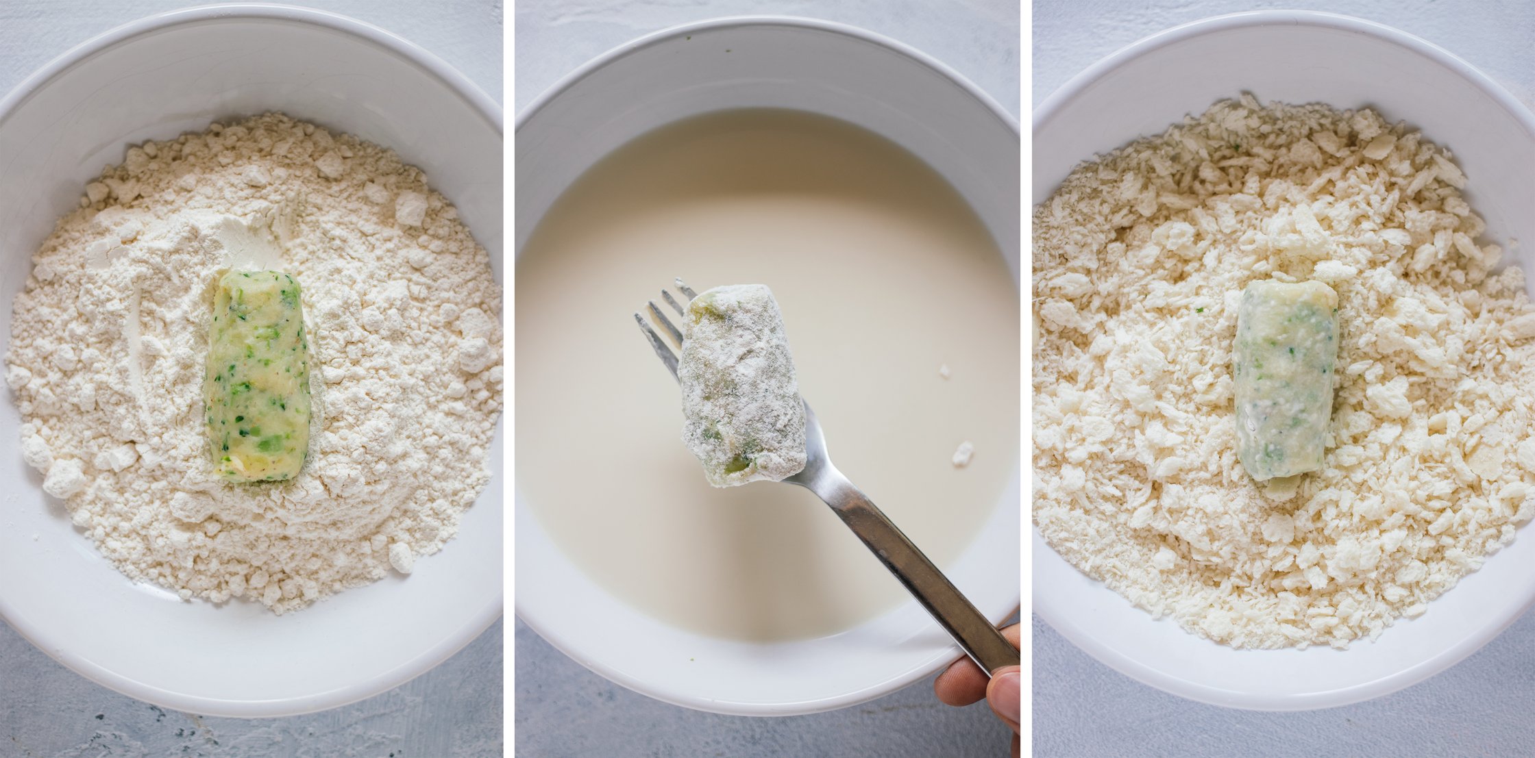vegane brokkoli kroketten panieren