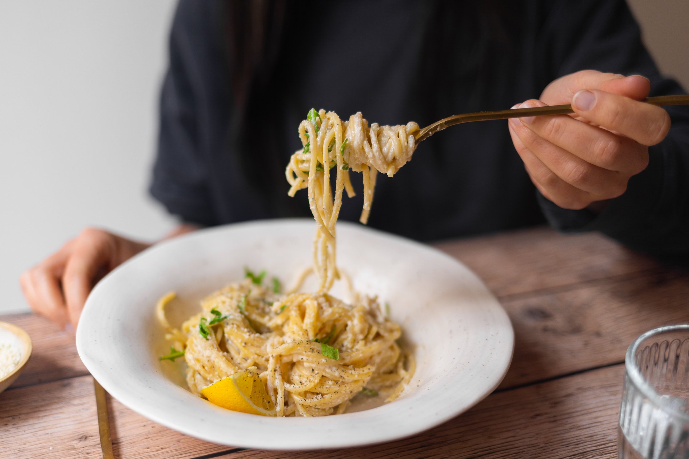 pasta on a plate