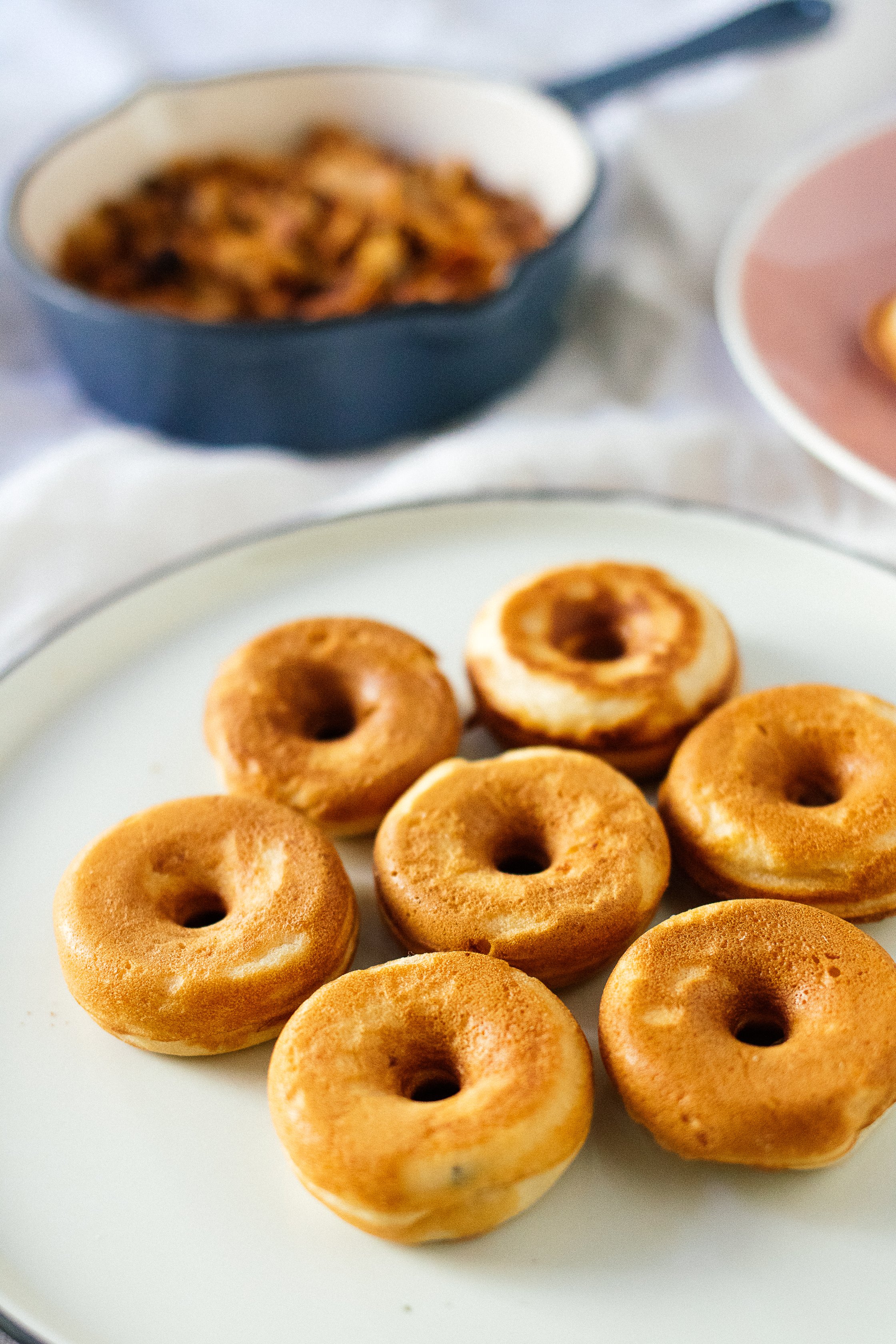 donuts on a plate