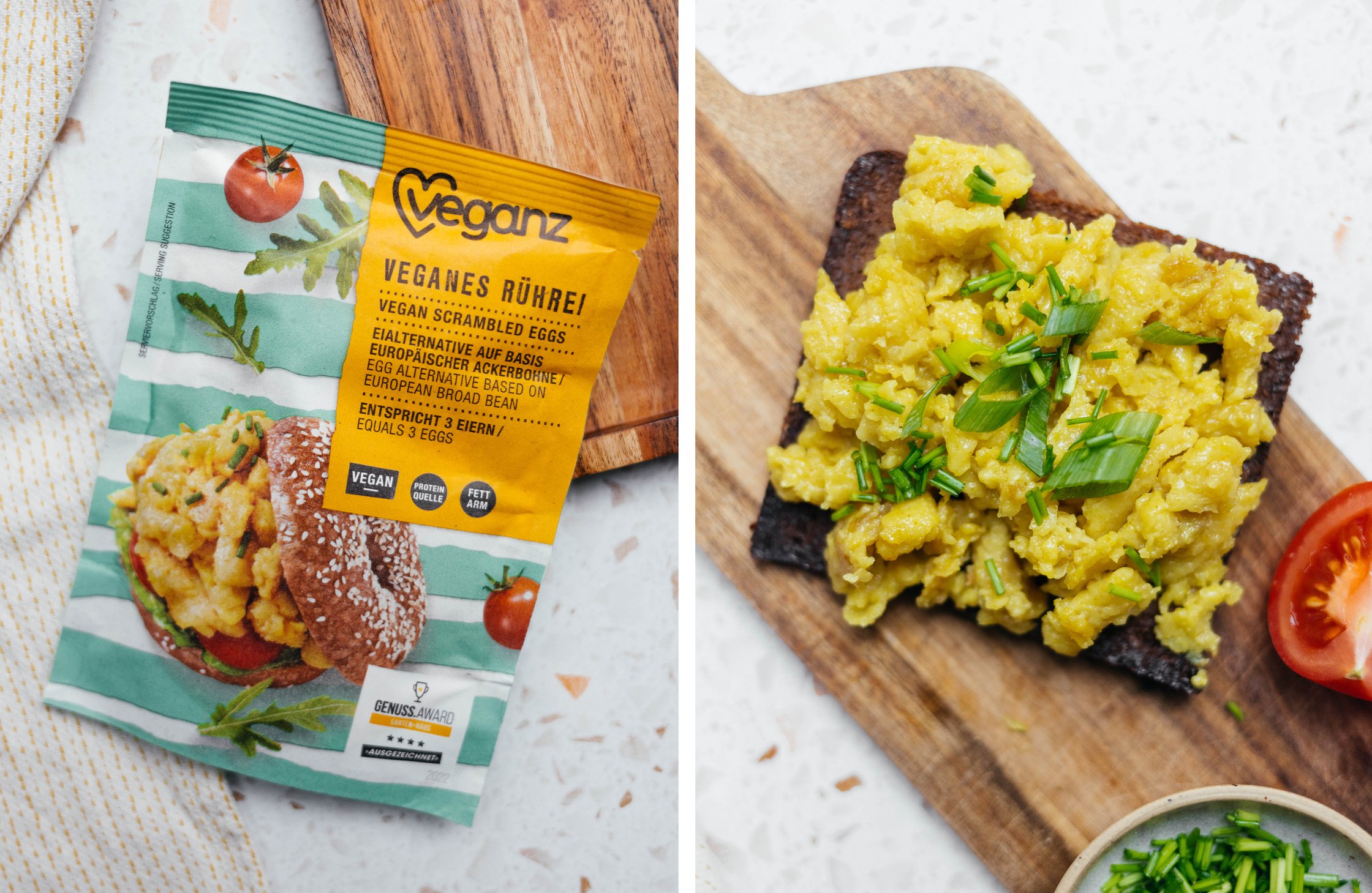 veganes Rührei zum Anrühren von Veganz
