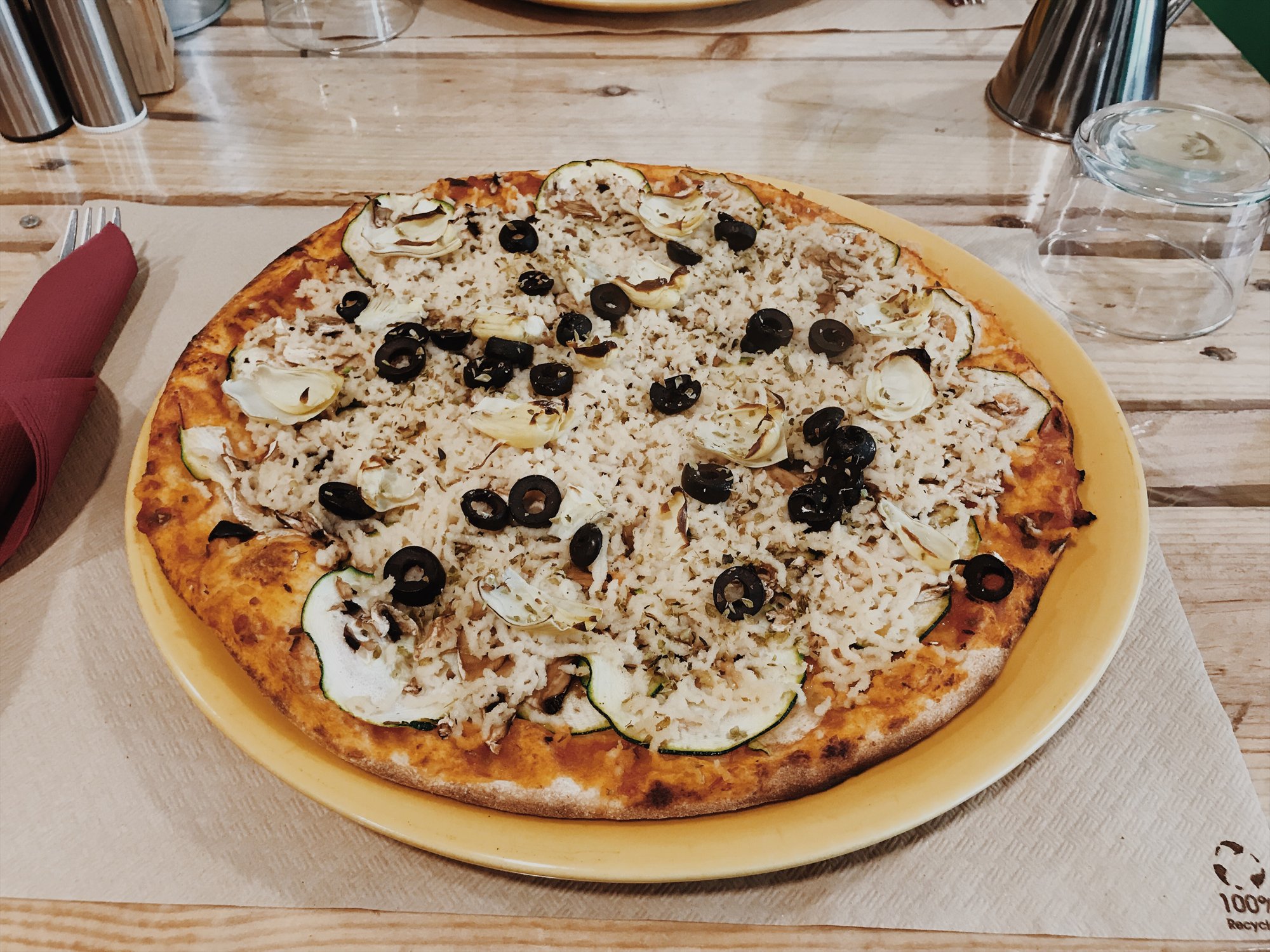 vegan pizza in barcelona
