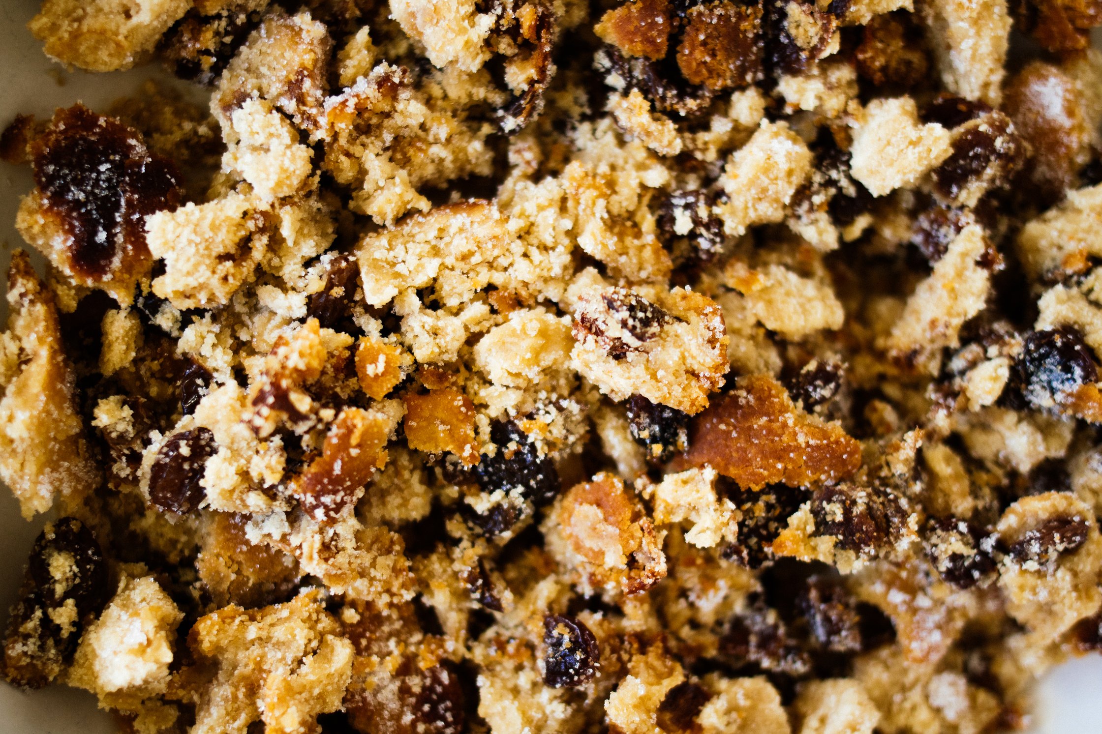 veganer Stollen zerbröselt