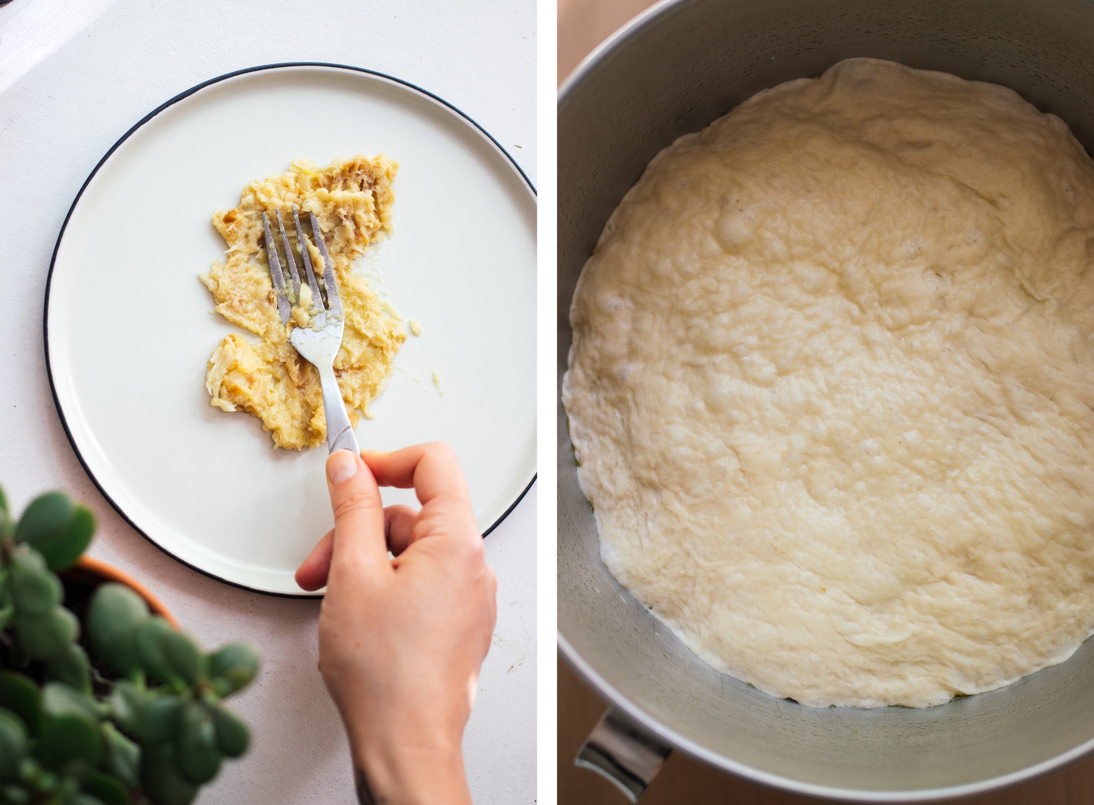 knoblauch zerstücken für vegane knoblauchbutter