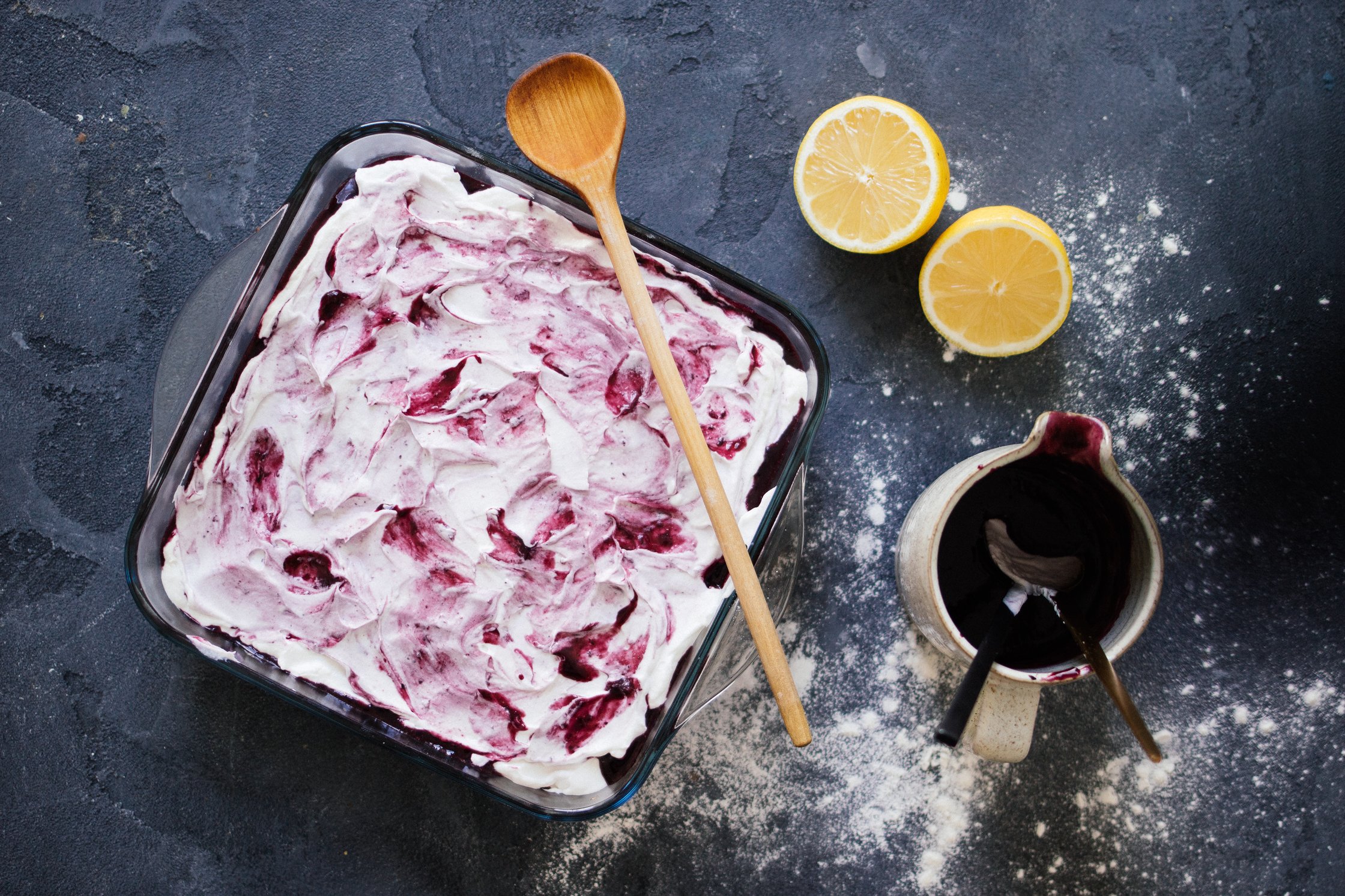 poke cake with creme