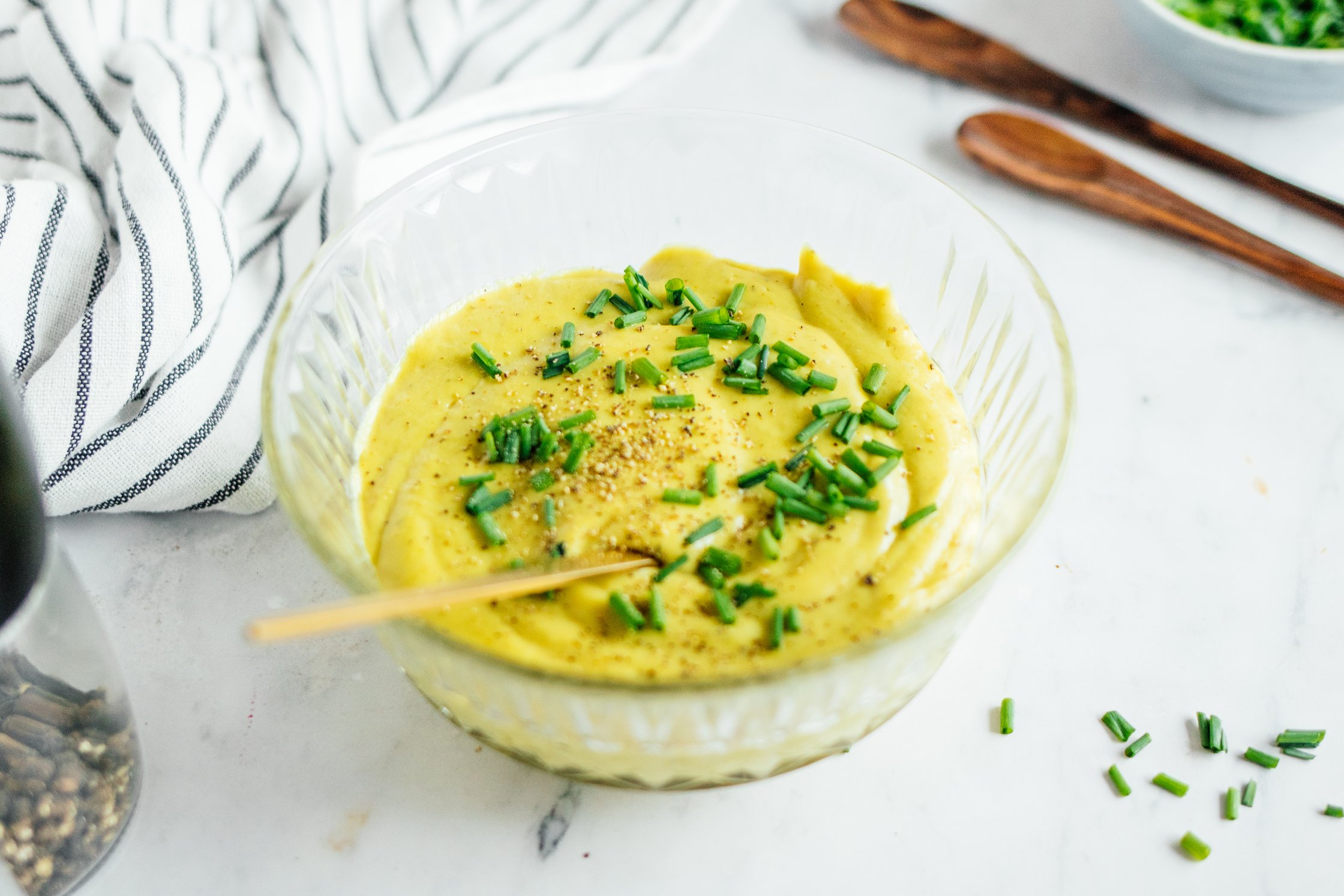 vegan cheese creme in a bowl