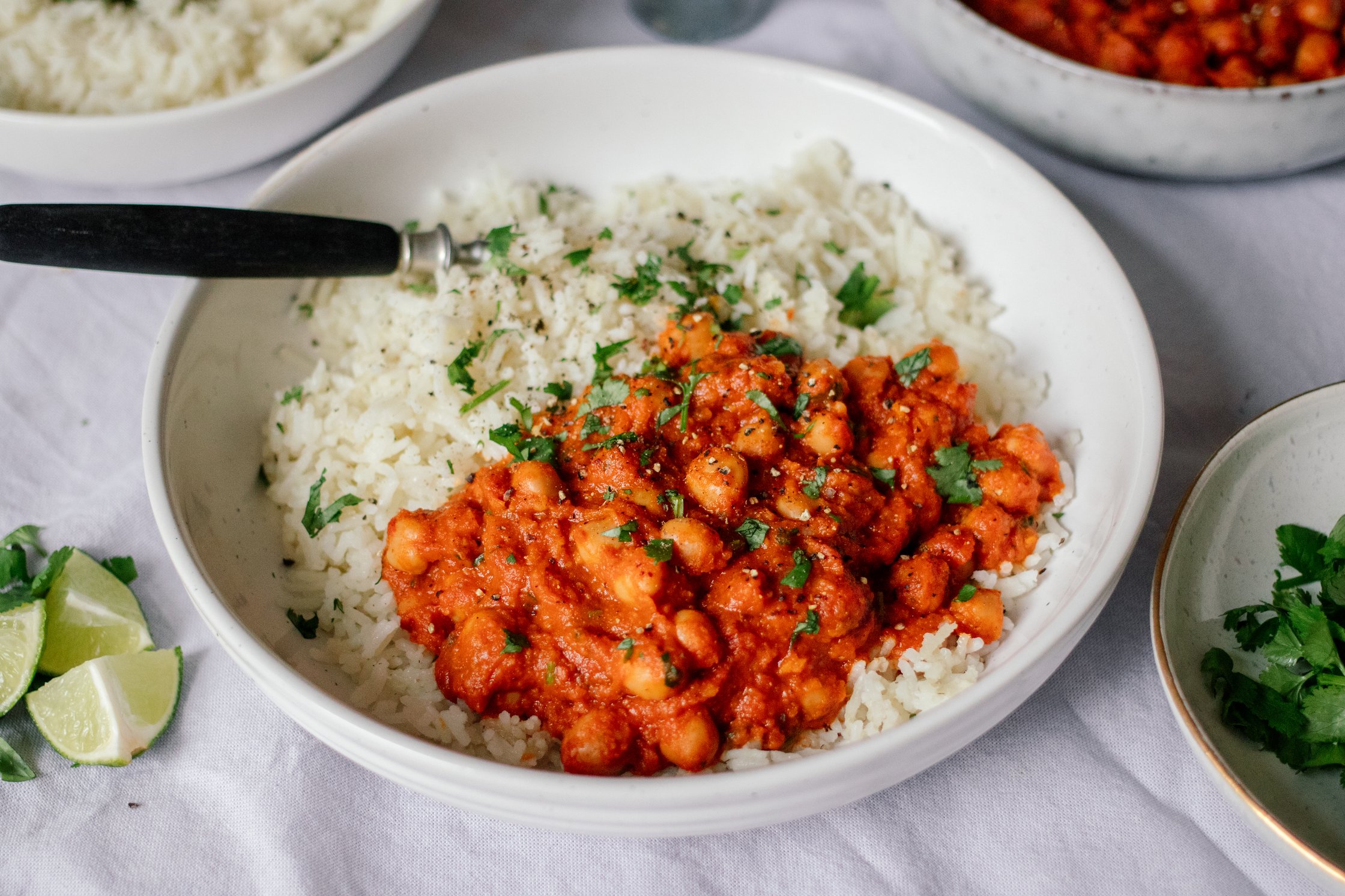 Veganes Chana Masala fertig gekocht