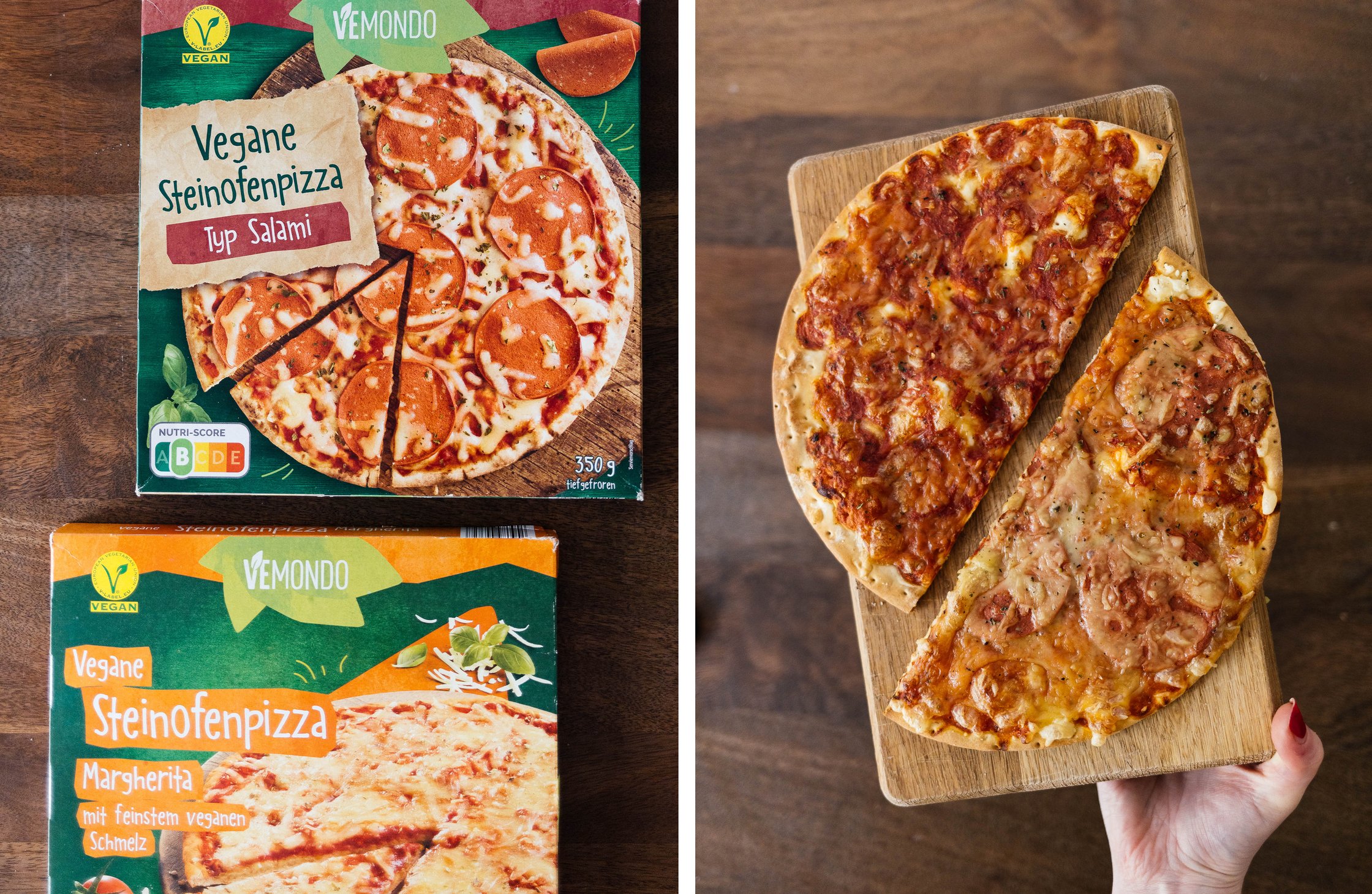 vegan frozen pizza from Lidl