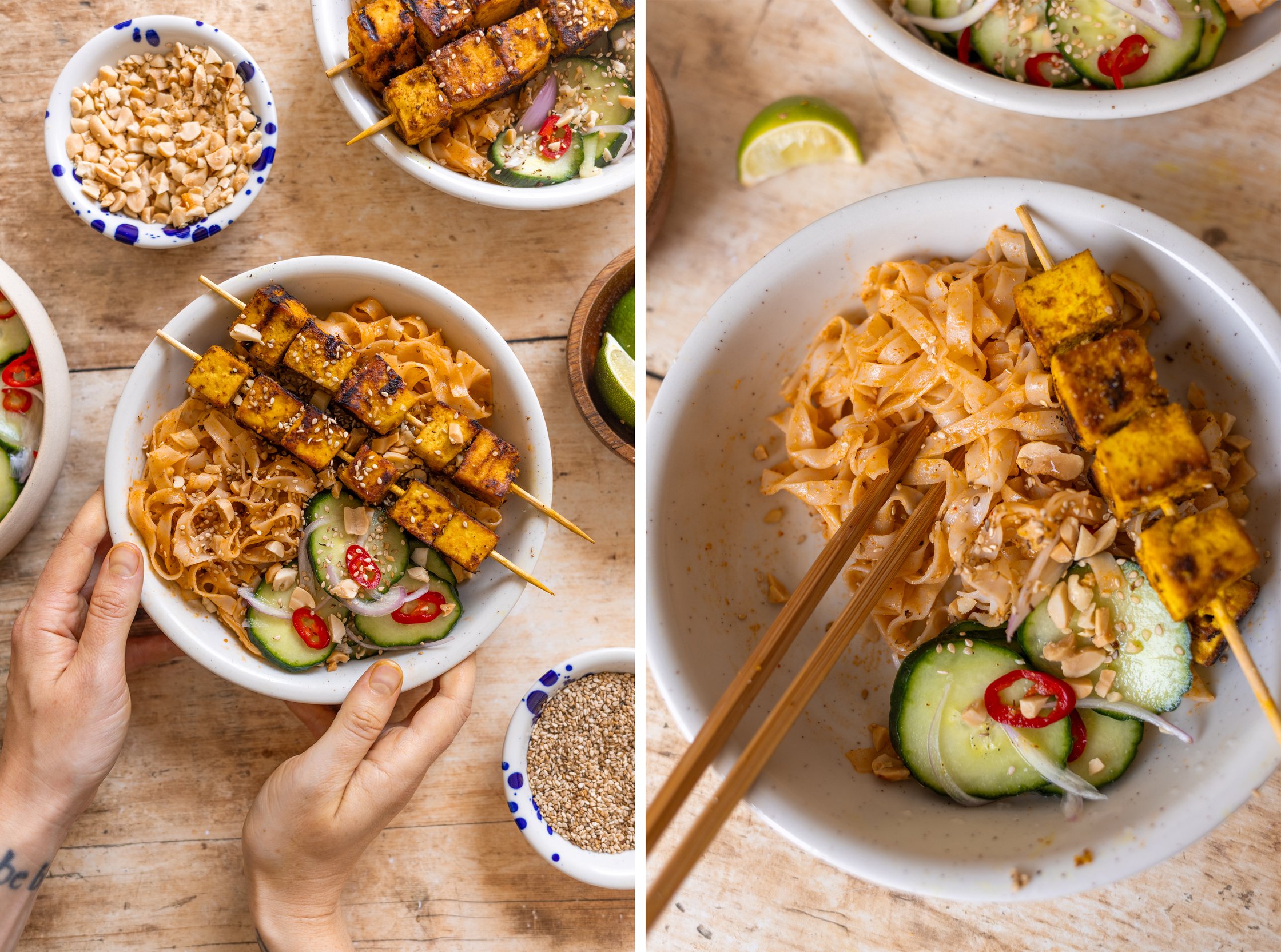 Two pictures from the served dish.