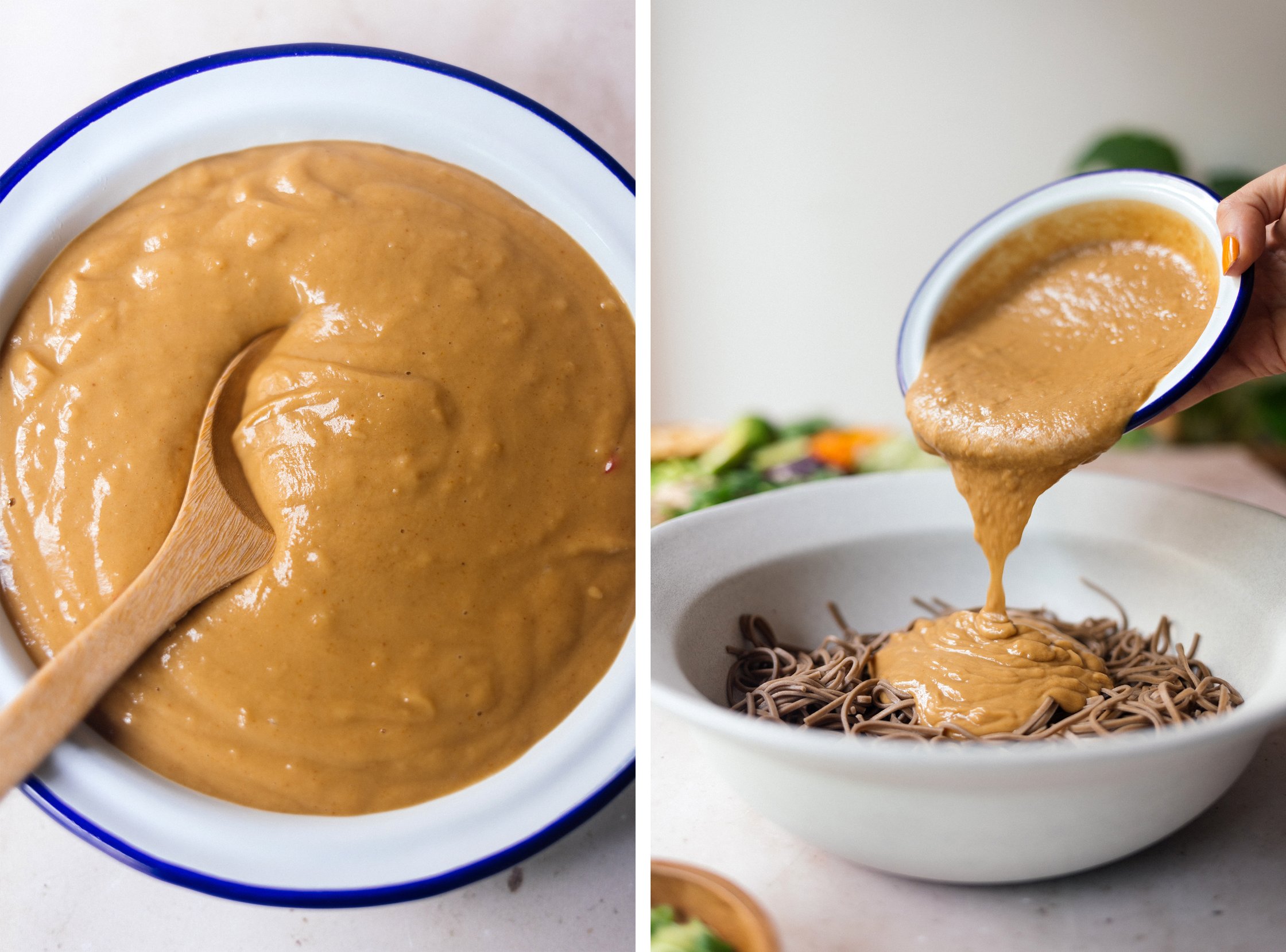 peanut dressing for Vegan Soba Noodle Summer Roll Salad