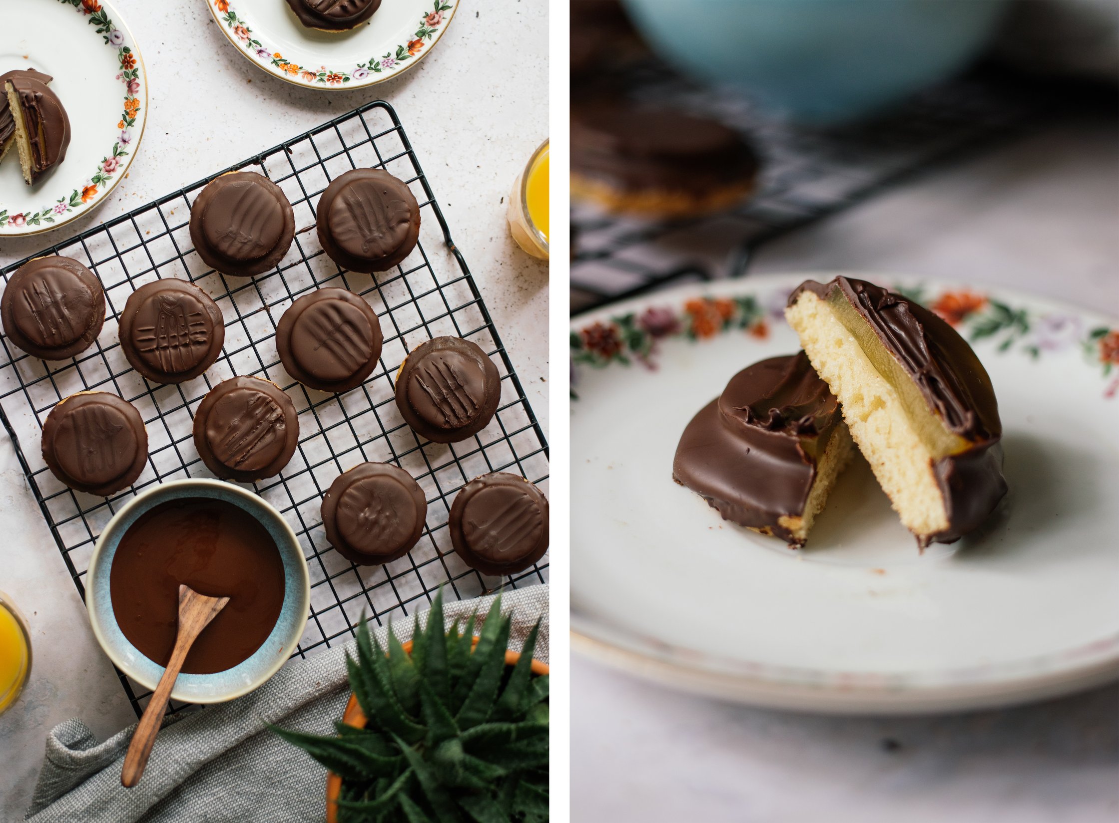 aufgeschnittenes veganes soft cake