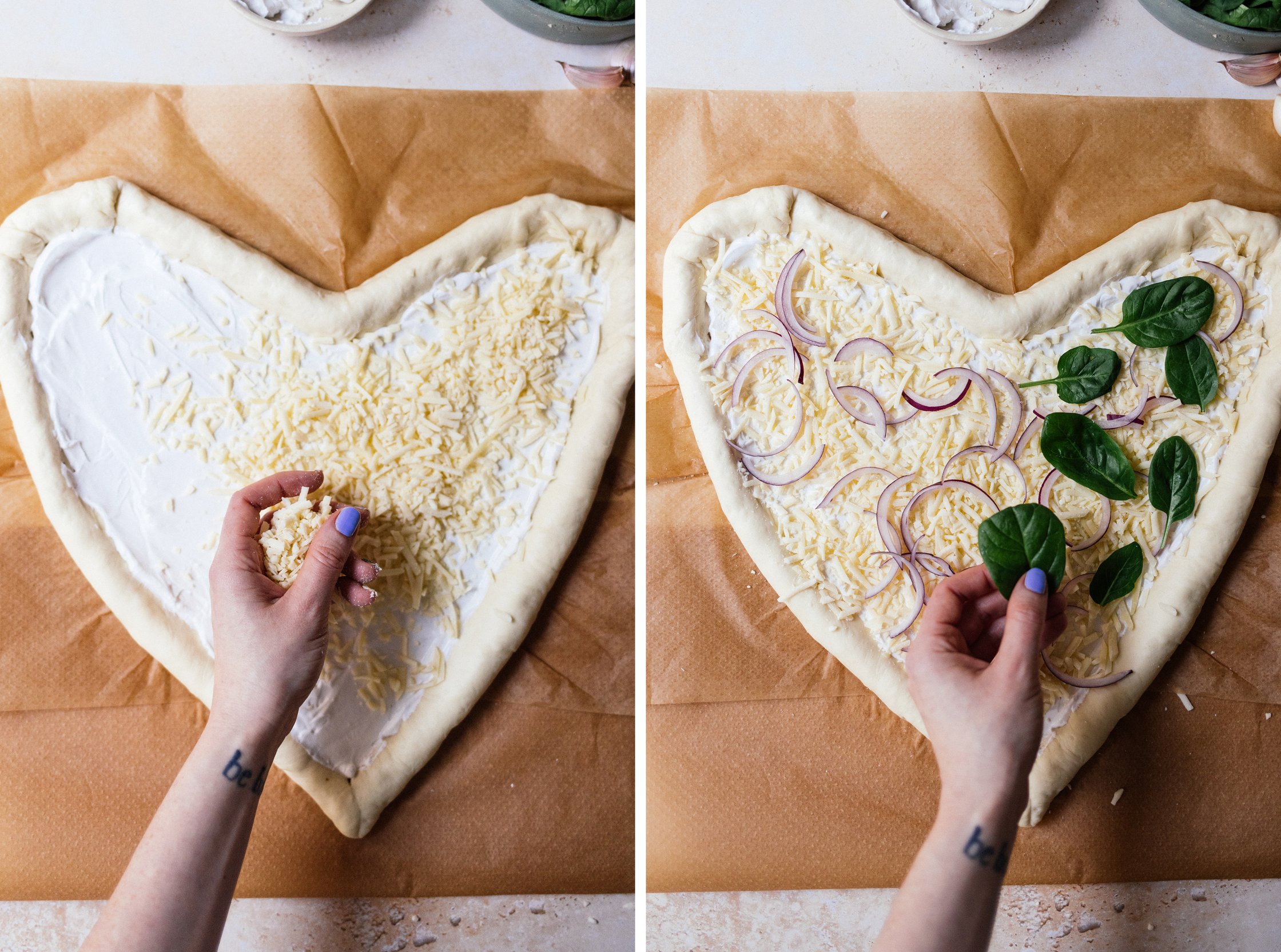 topping Vegan Cheese Stuffed Crust Pizza