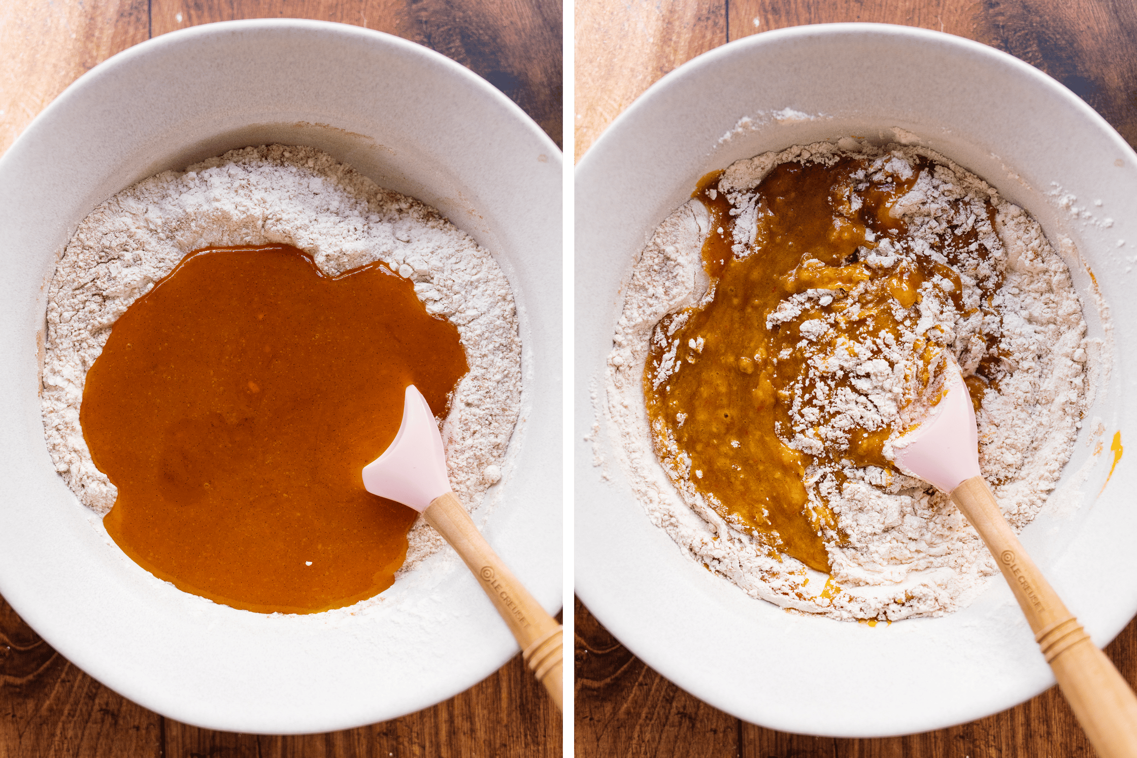 Kürbis vor und nach dem