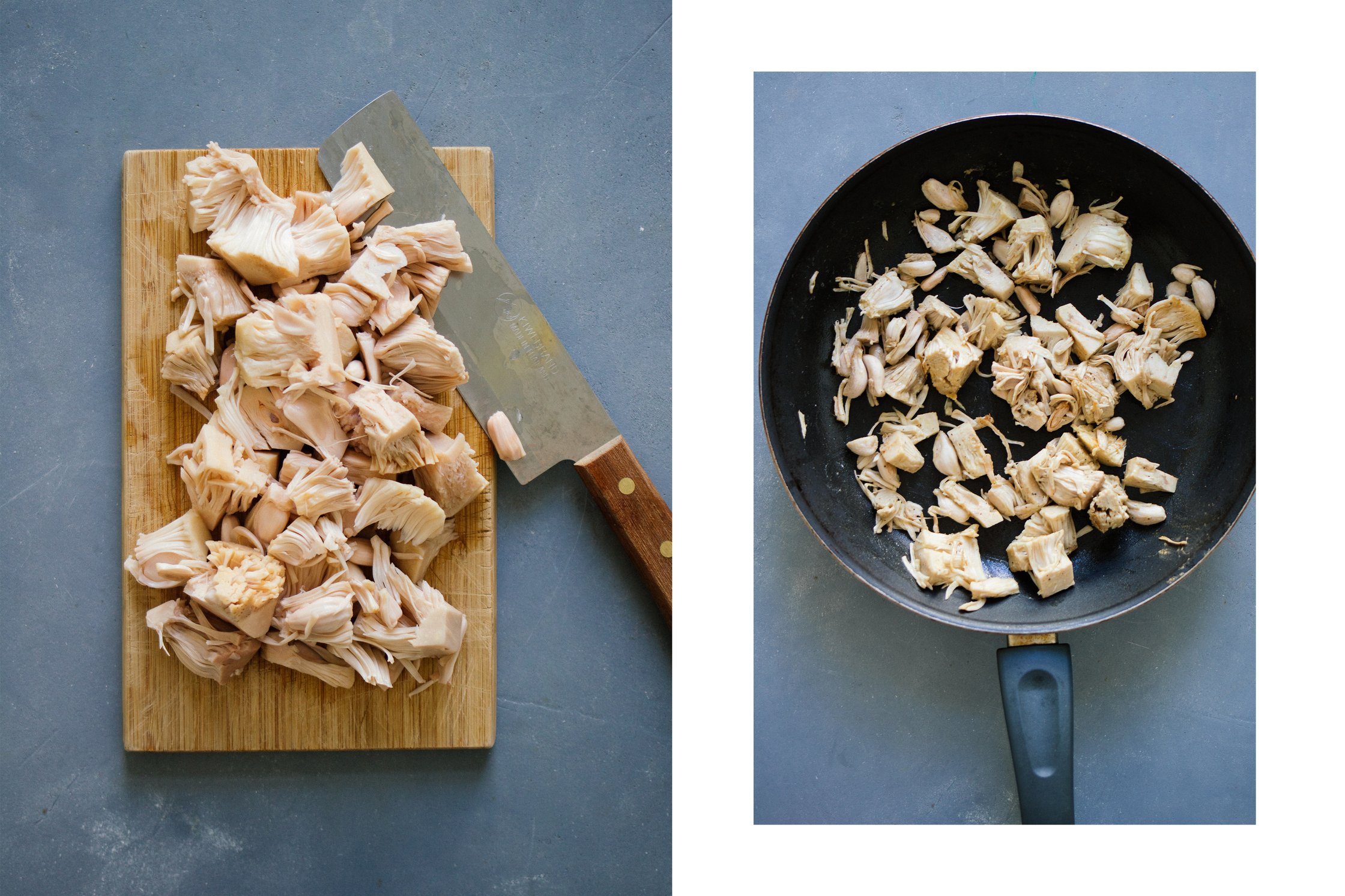 jackfruit diced and fried