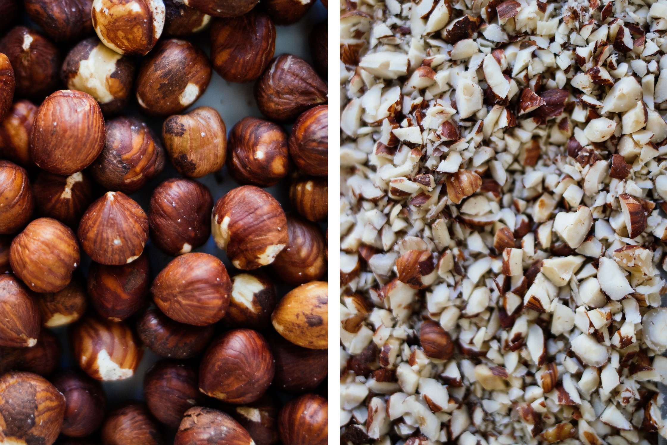whole & chopped hazelnuts