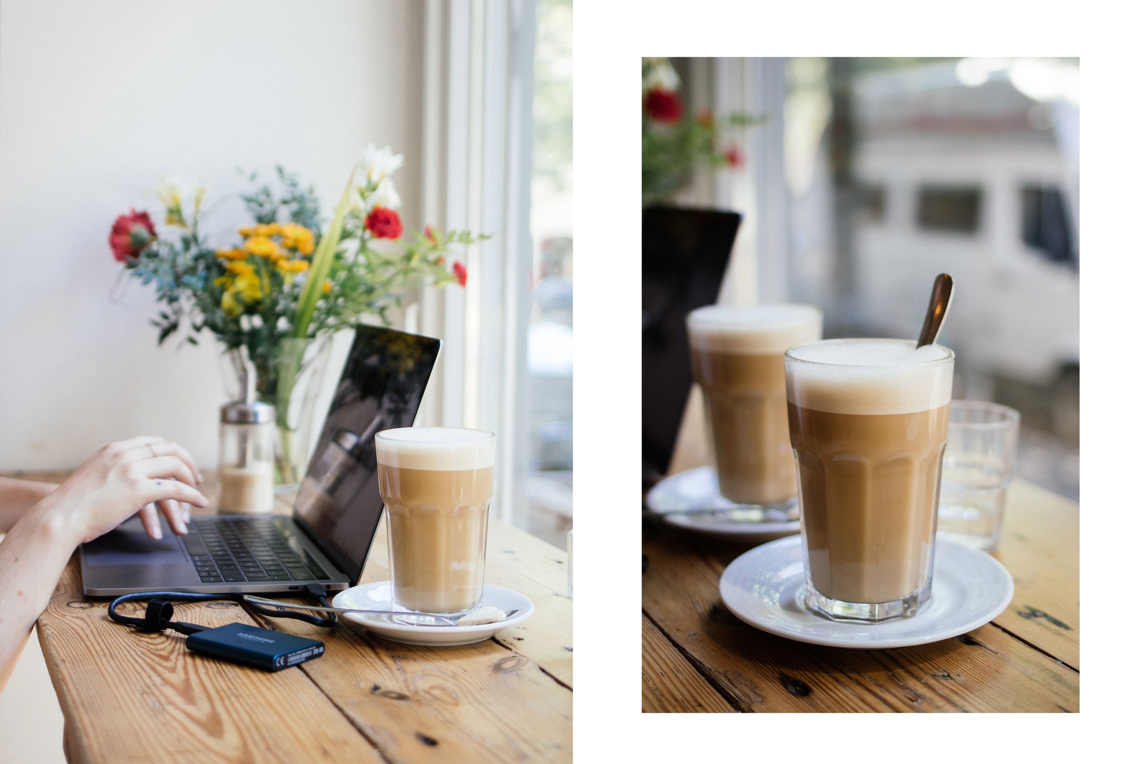 Kaffee trinken im Pele Mele