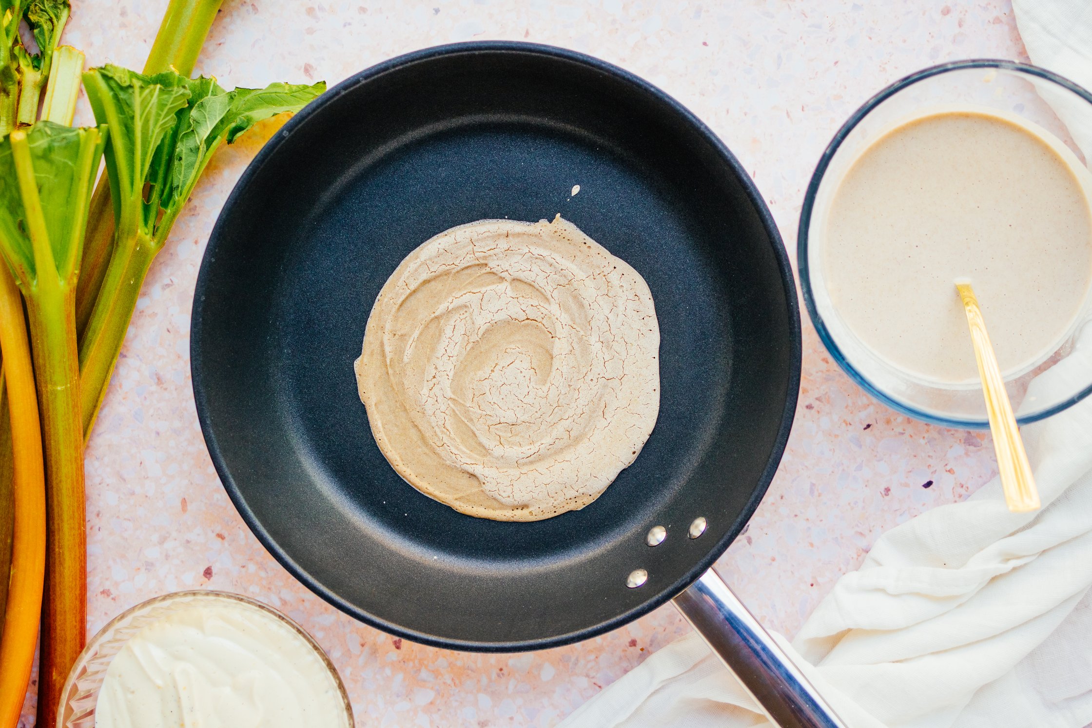 pan with vegan french buckwheat galette