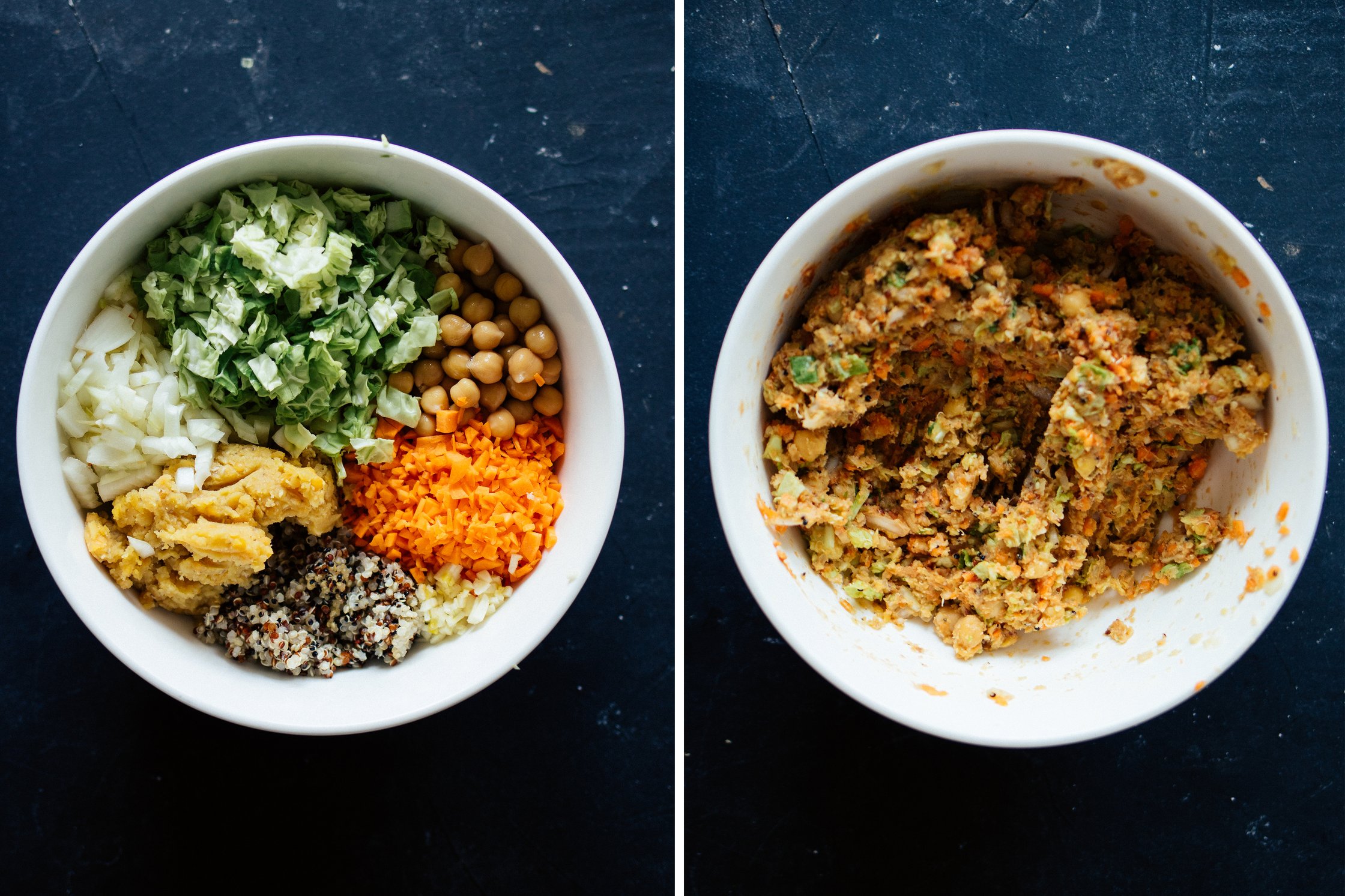 ingredients for a vegan homemade veggie sausage