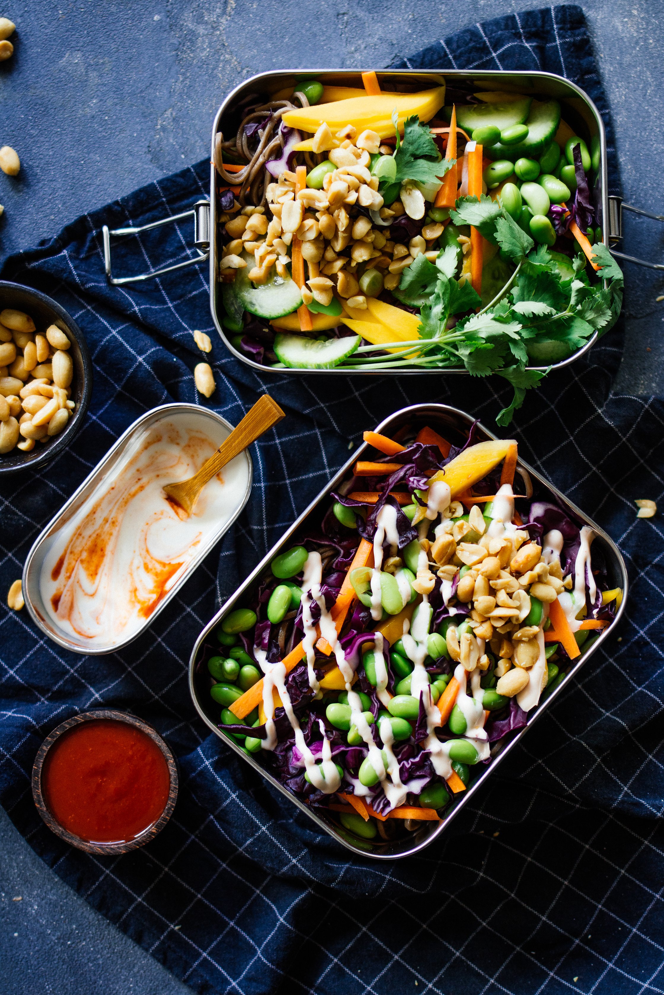 vegan thai salad for meal prep