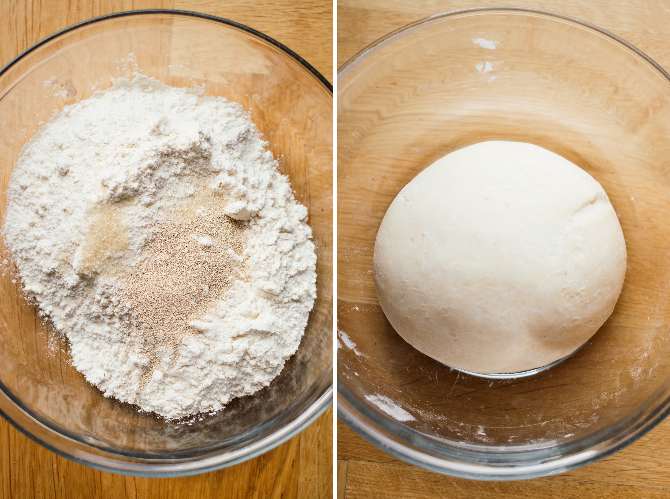 teig zubereiten für Vegane Champignon-Mozzarella-Plätzli
