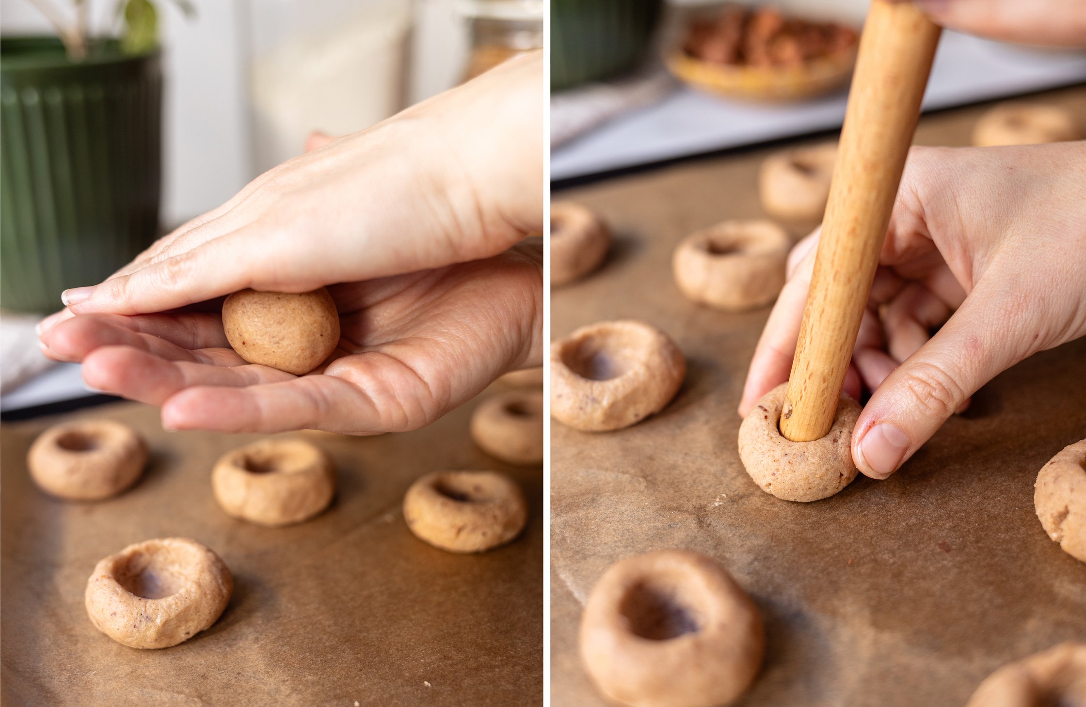 forming Bueno cookies