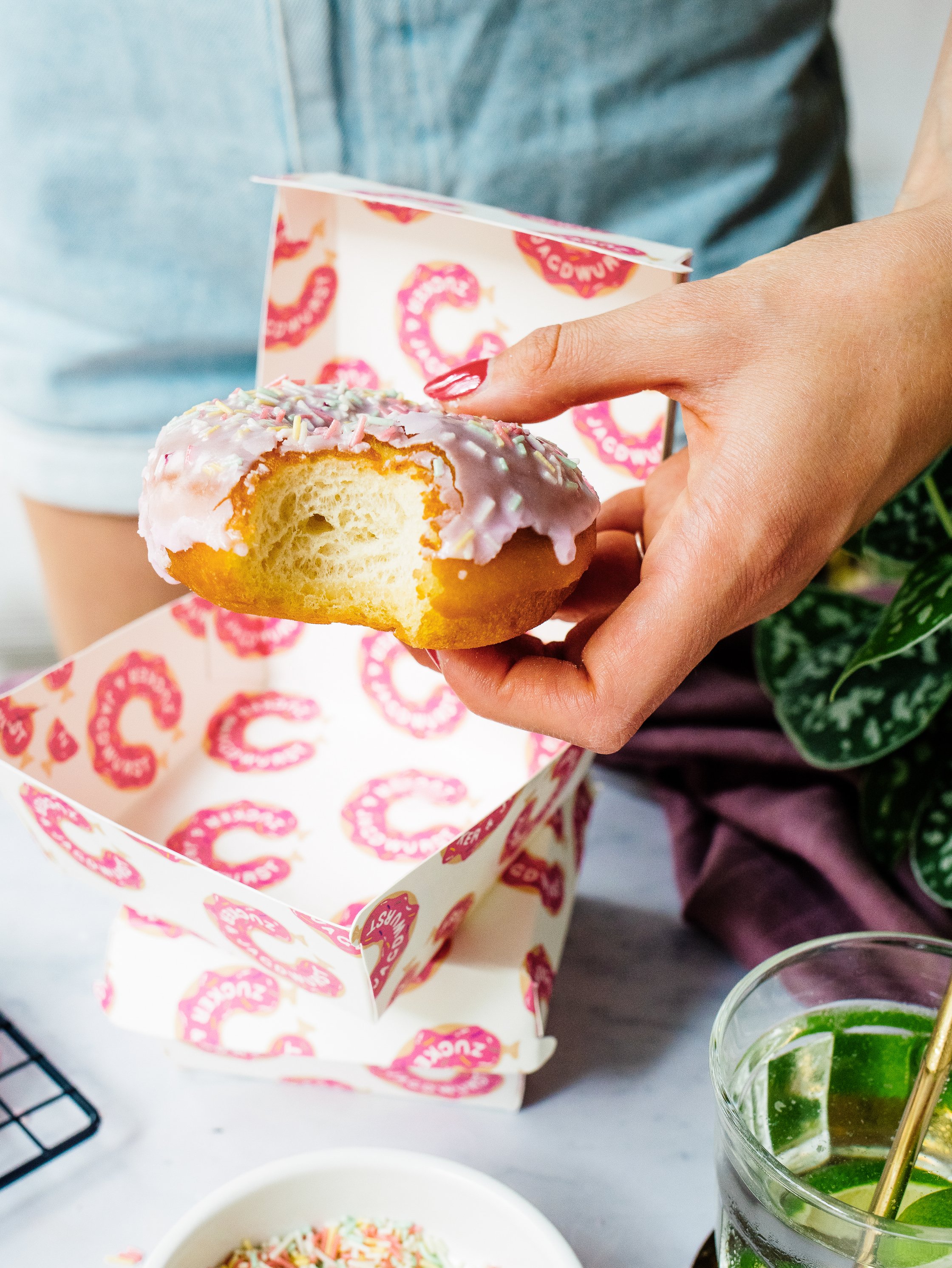 vegan donuts in a box