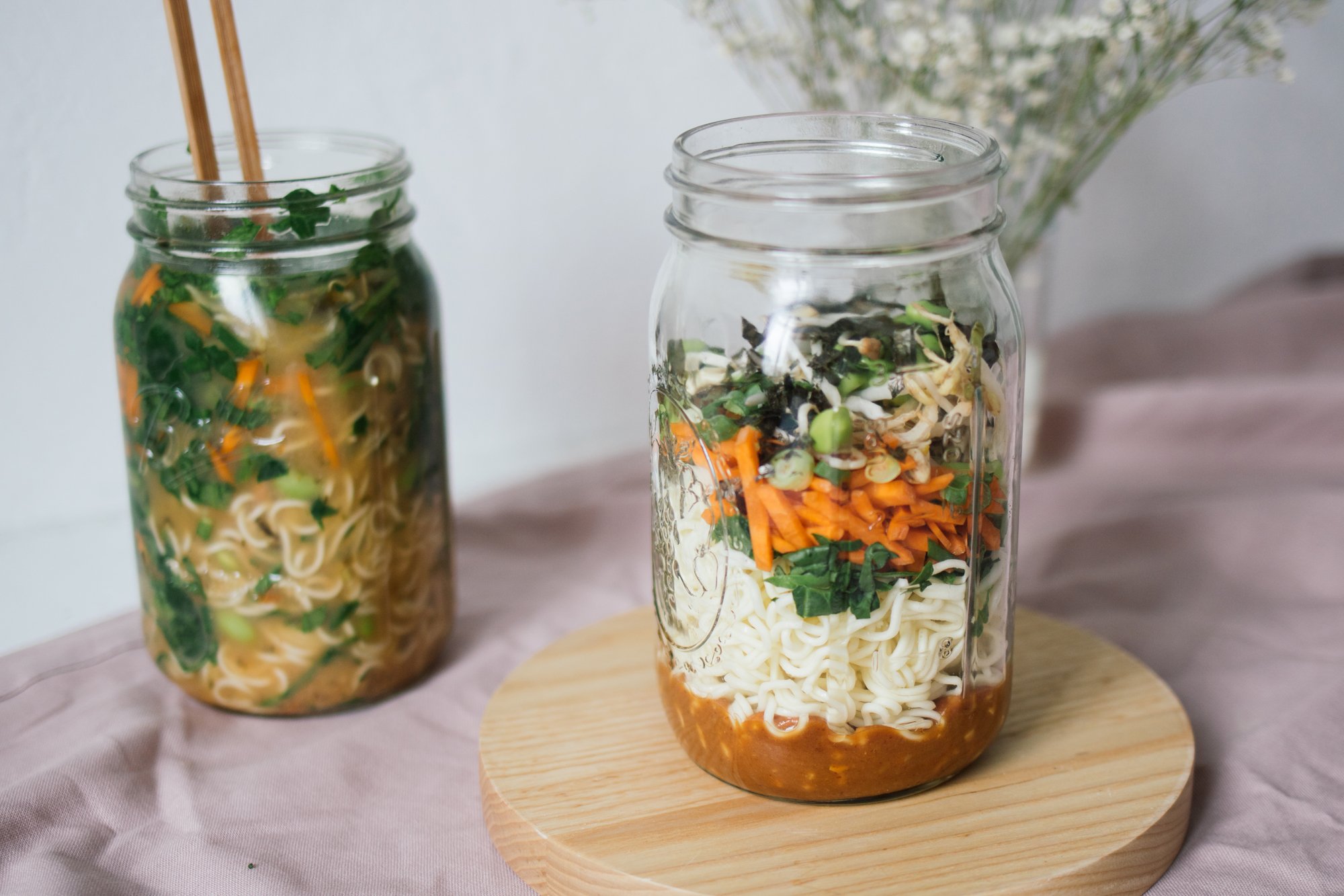vegan instant miso soup in a jar