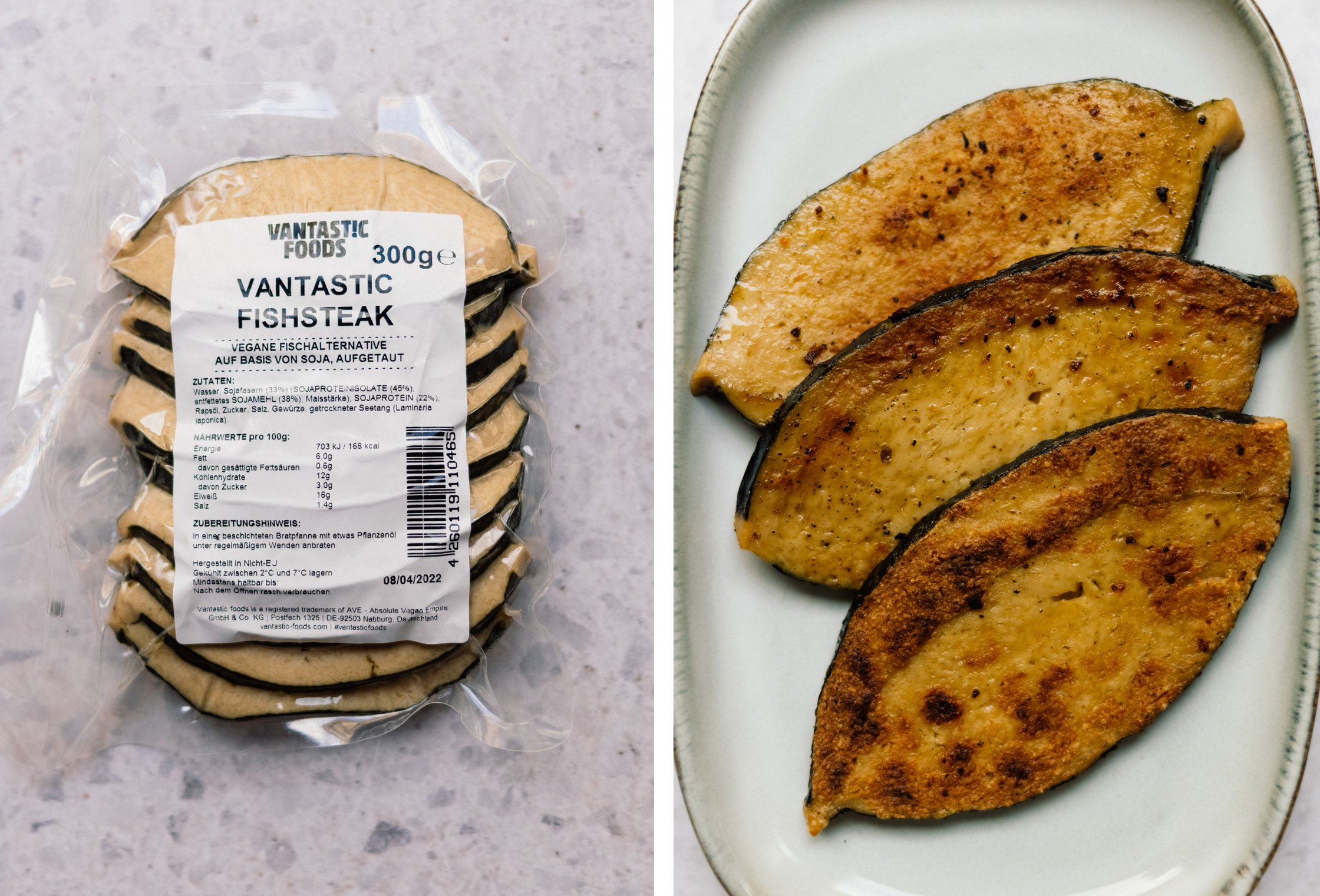 Veganer Fischsteak von vantastic Foods