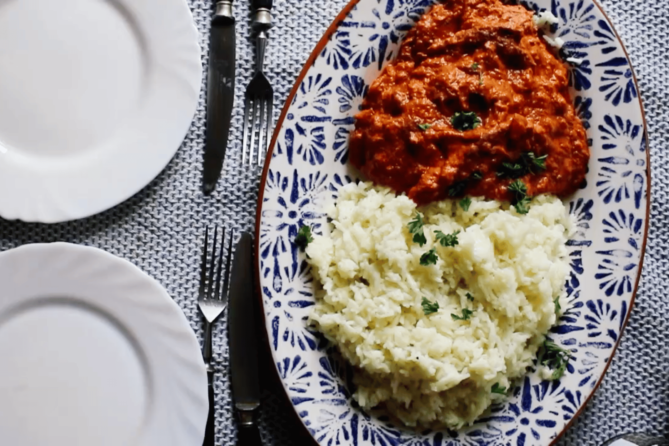 Butter Chicken ist bereit zum Essen