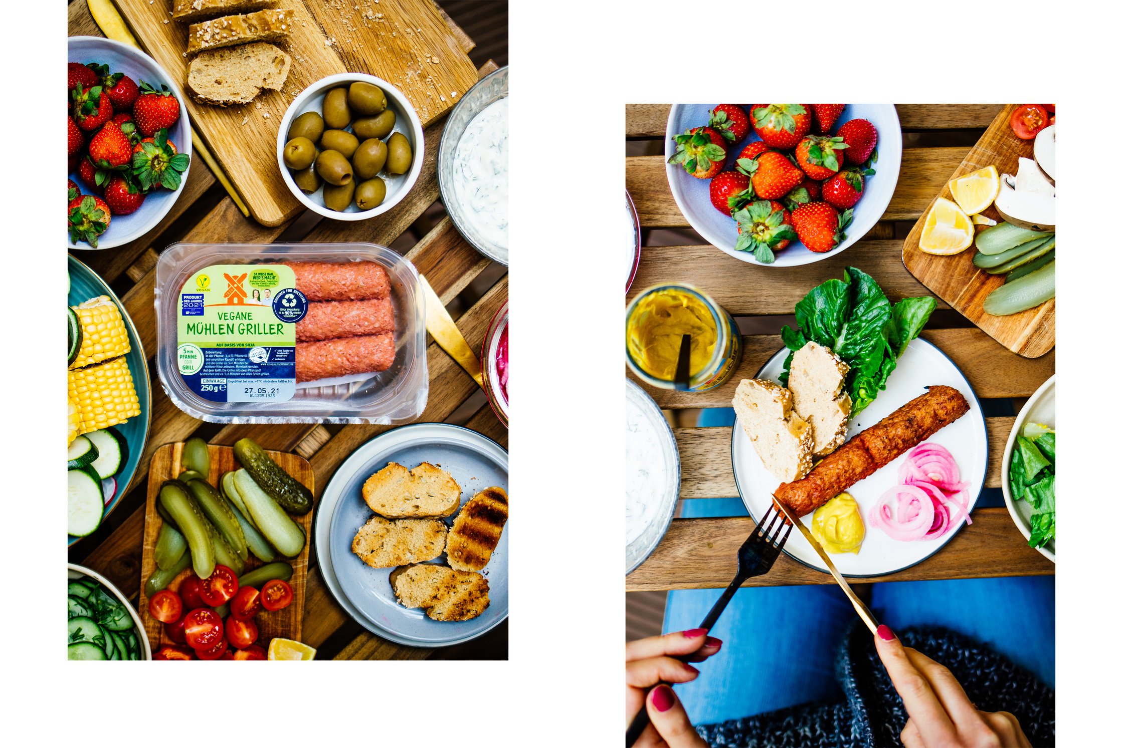 vegan sausages from Rügenwalder