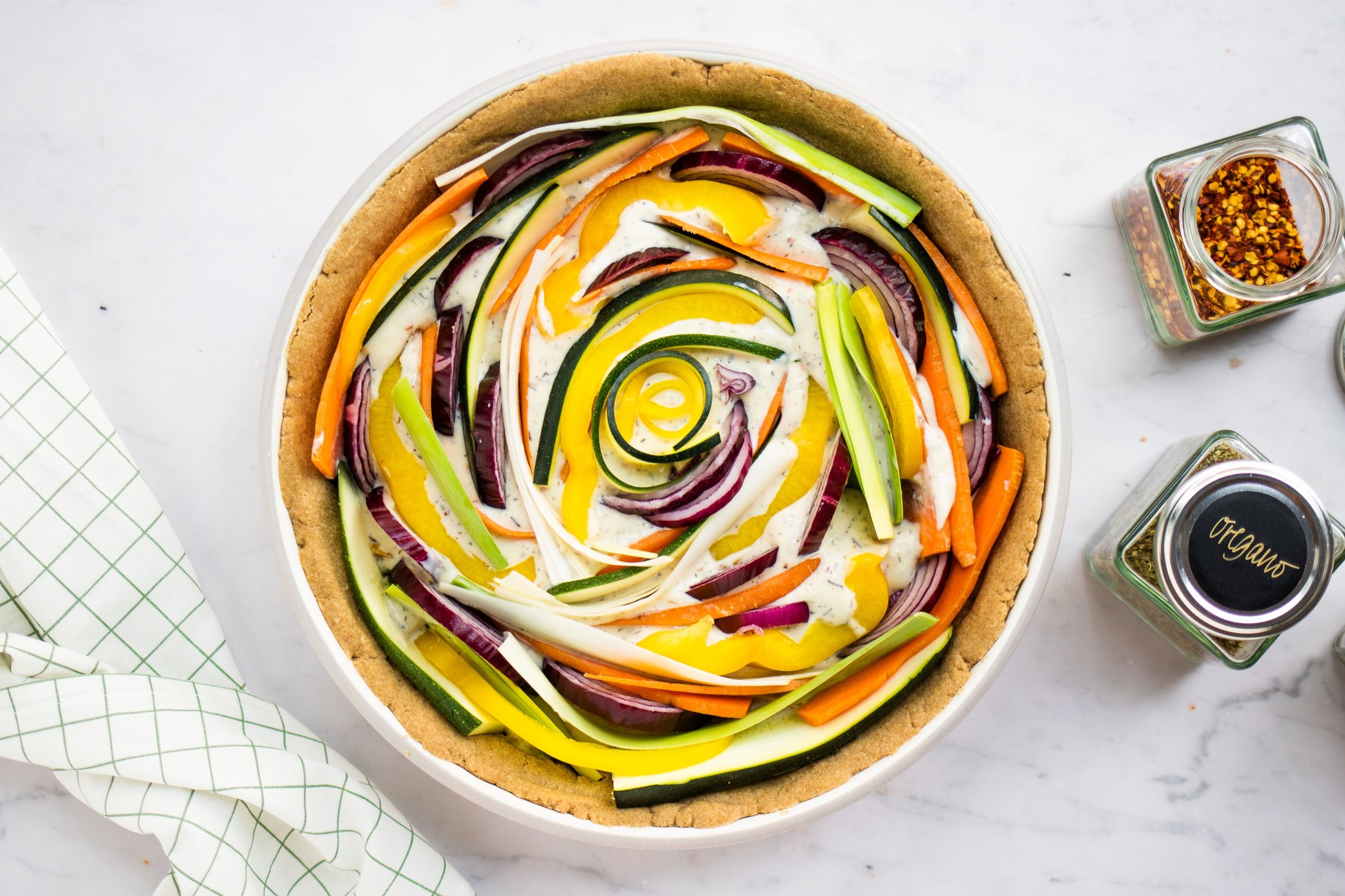 Vegan Vegetable Quiche
