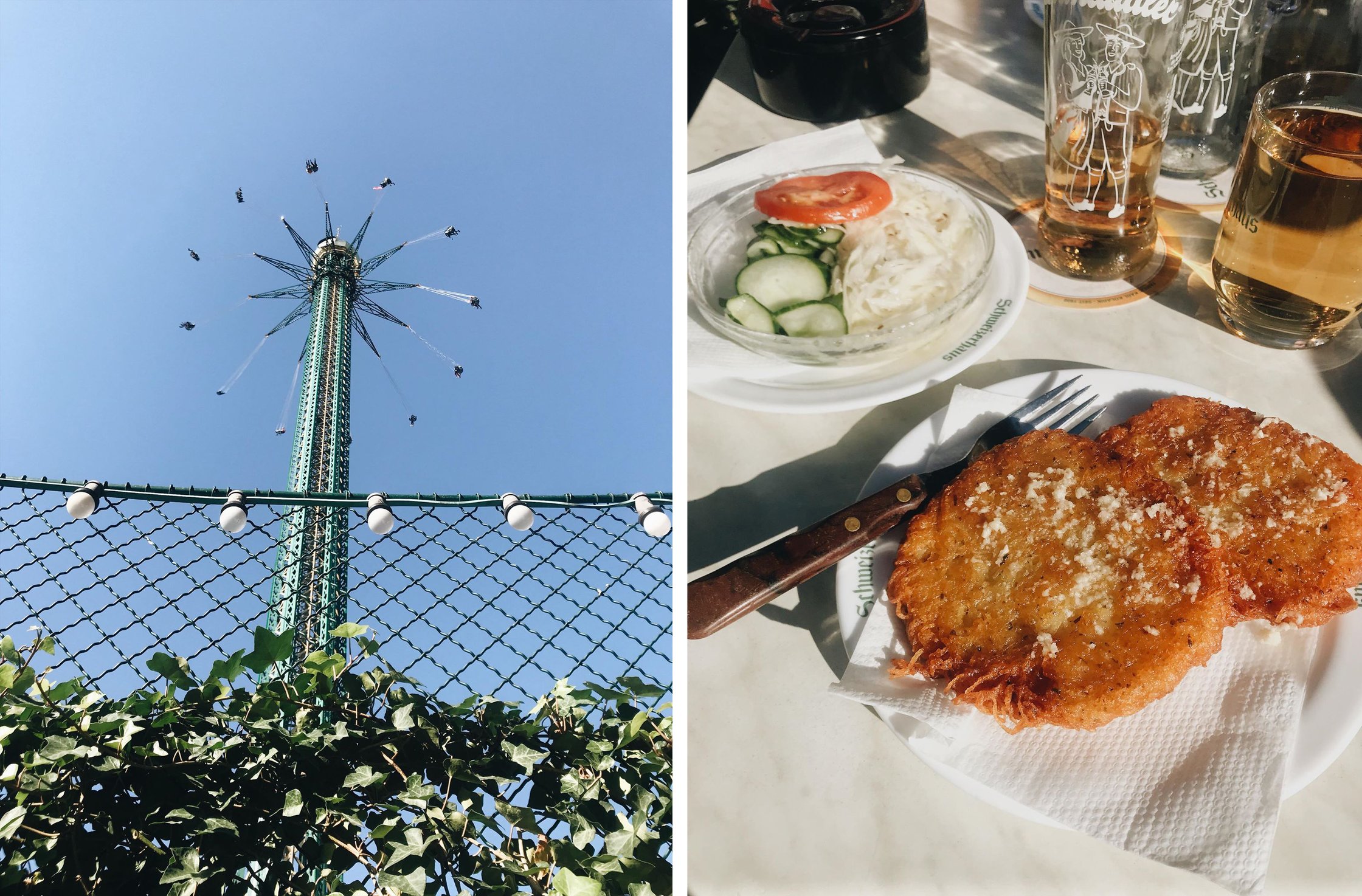 vegan food at prater in vienna