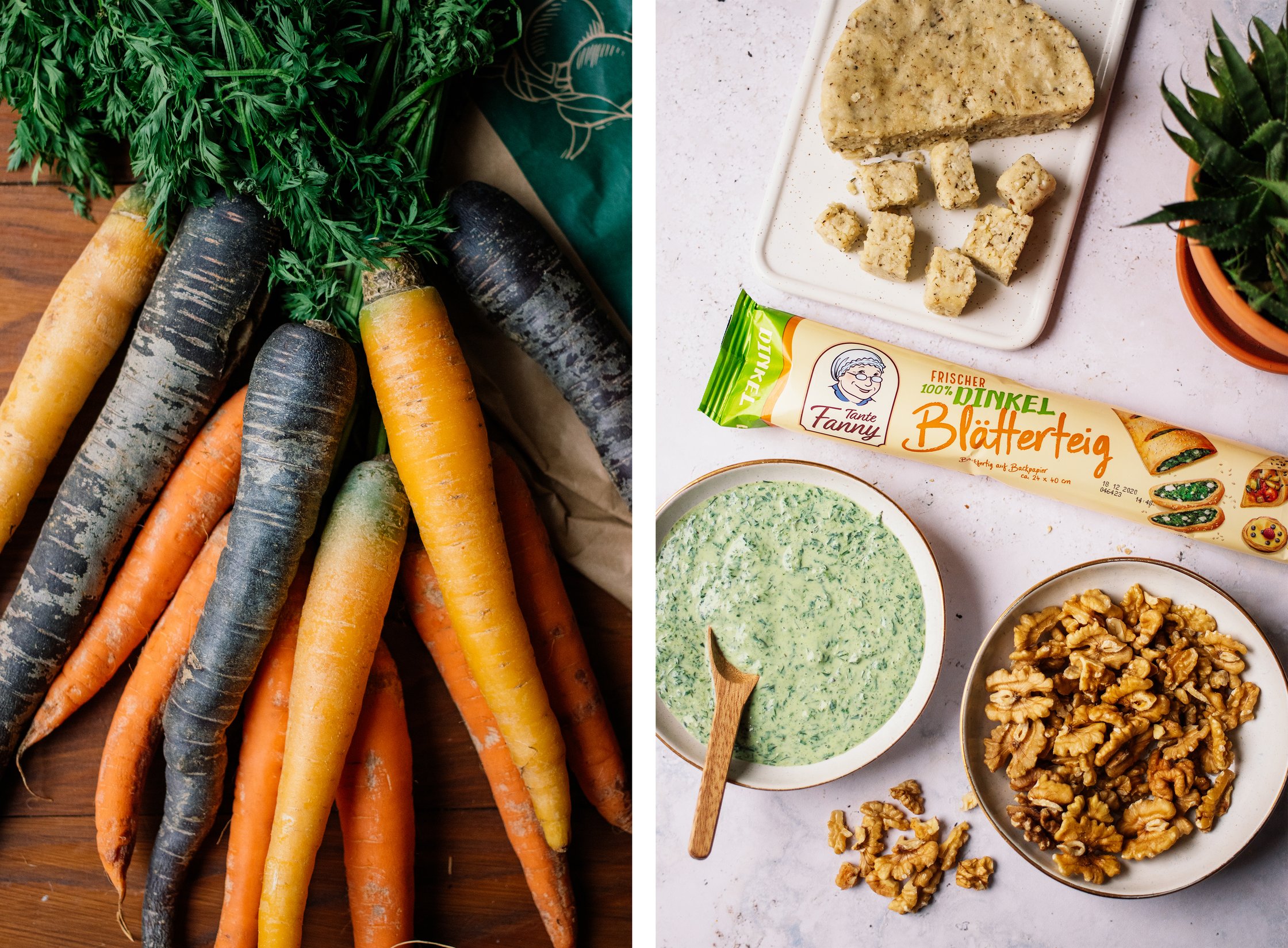 zutaten für vegane möhrentarte