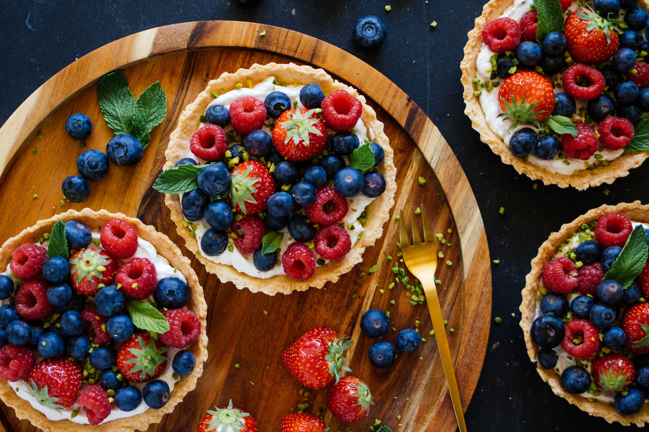 Tartelettes mit Beeren