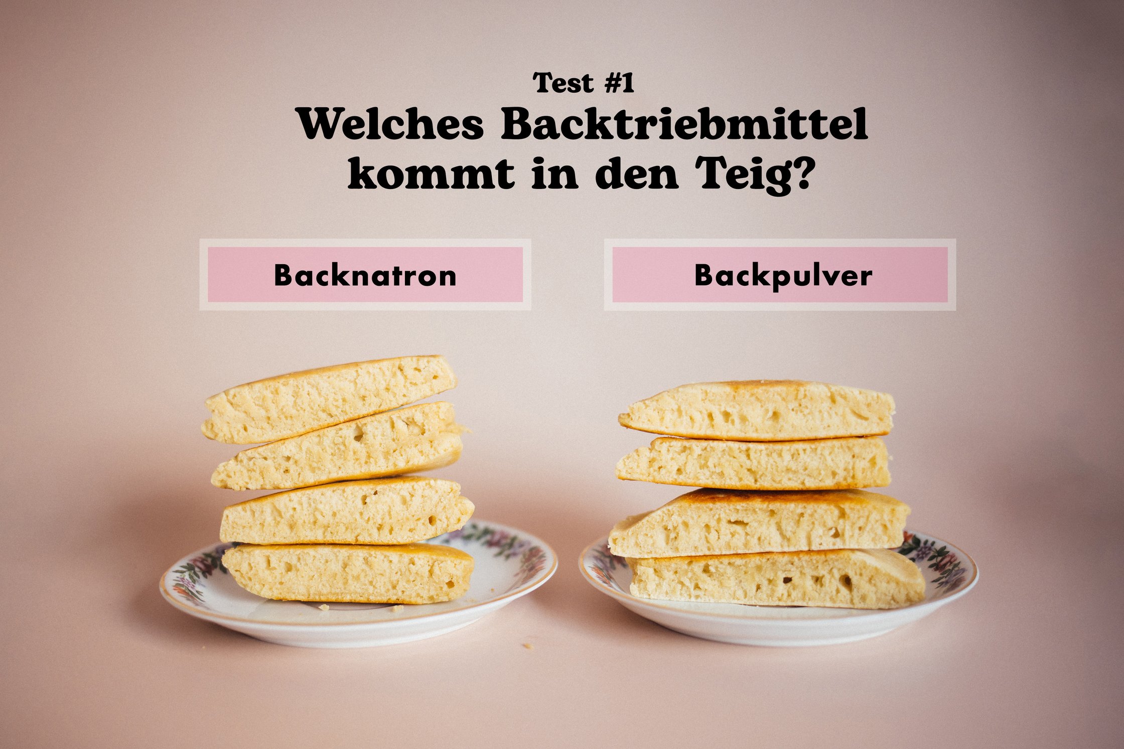 veganer pancake test backpulver vs backnatron