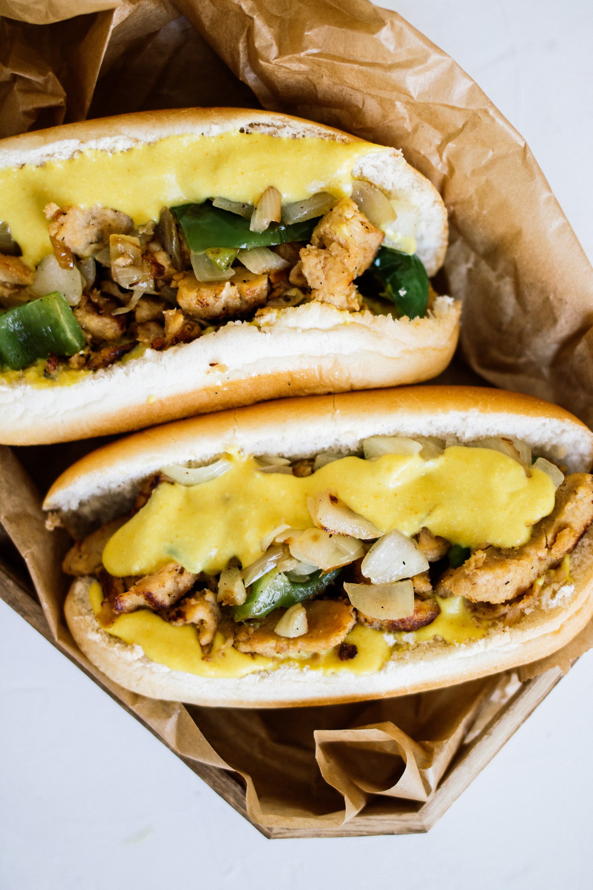 Vegan Philly Cheesesteak Sandwiches