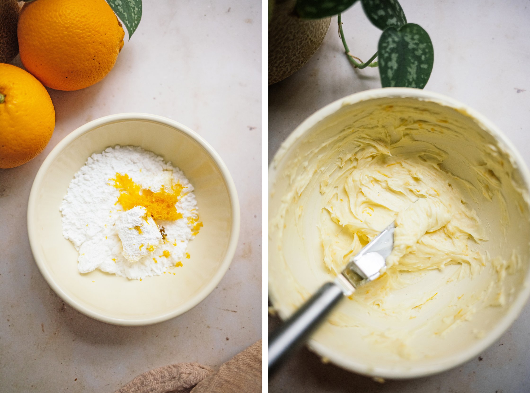 vegane orangenbuttercreme