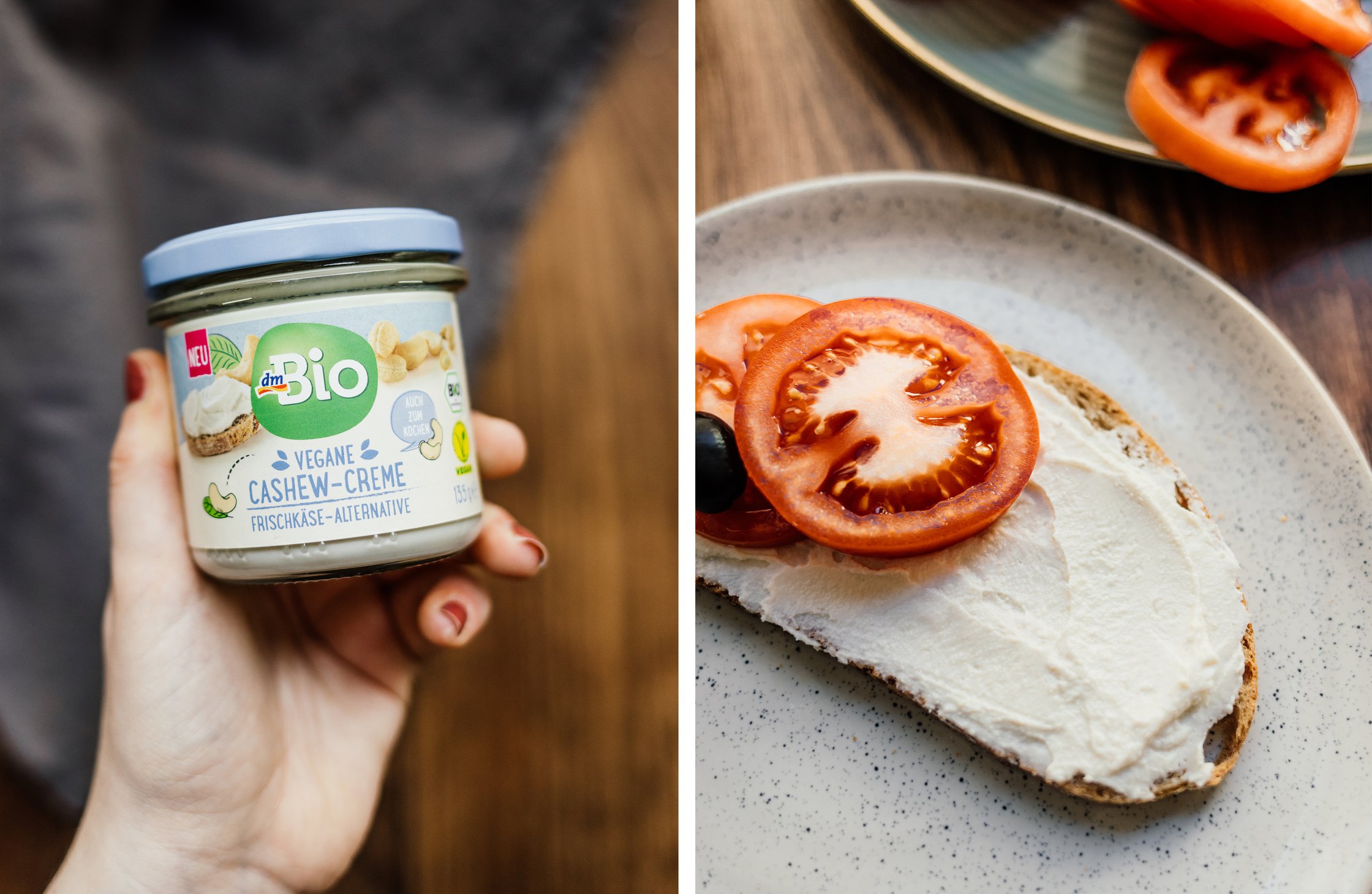 vegan cream cheese in a jar