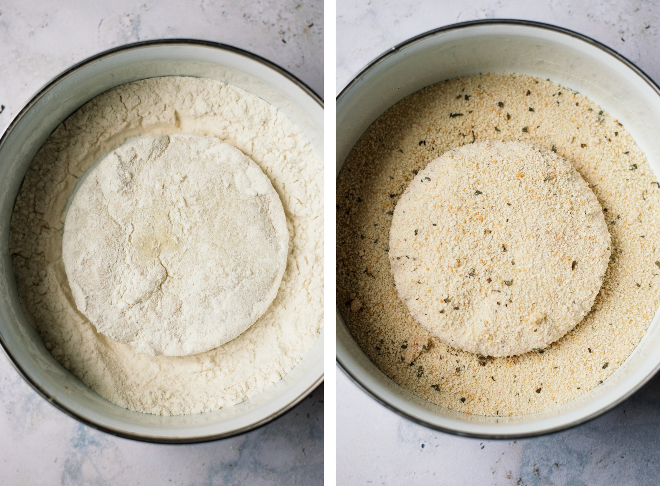 breading vegan cashew mixture