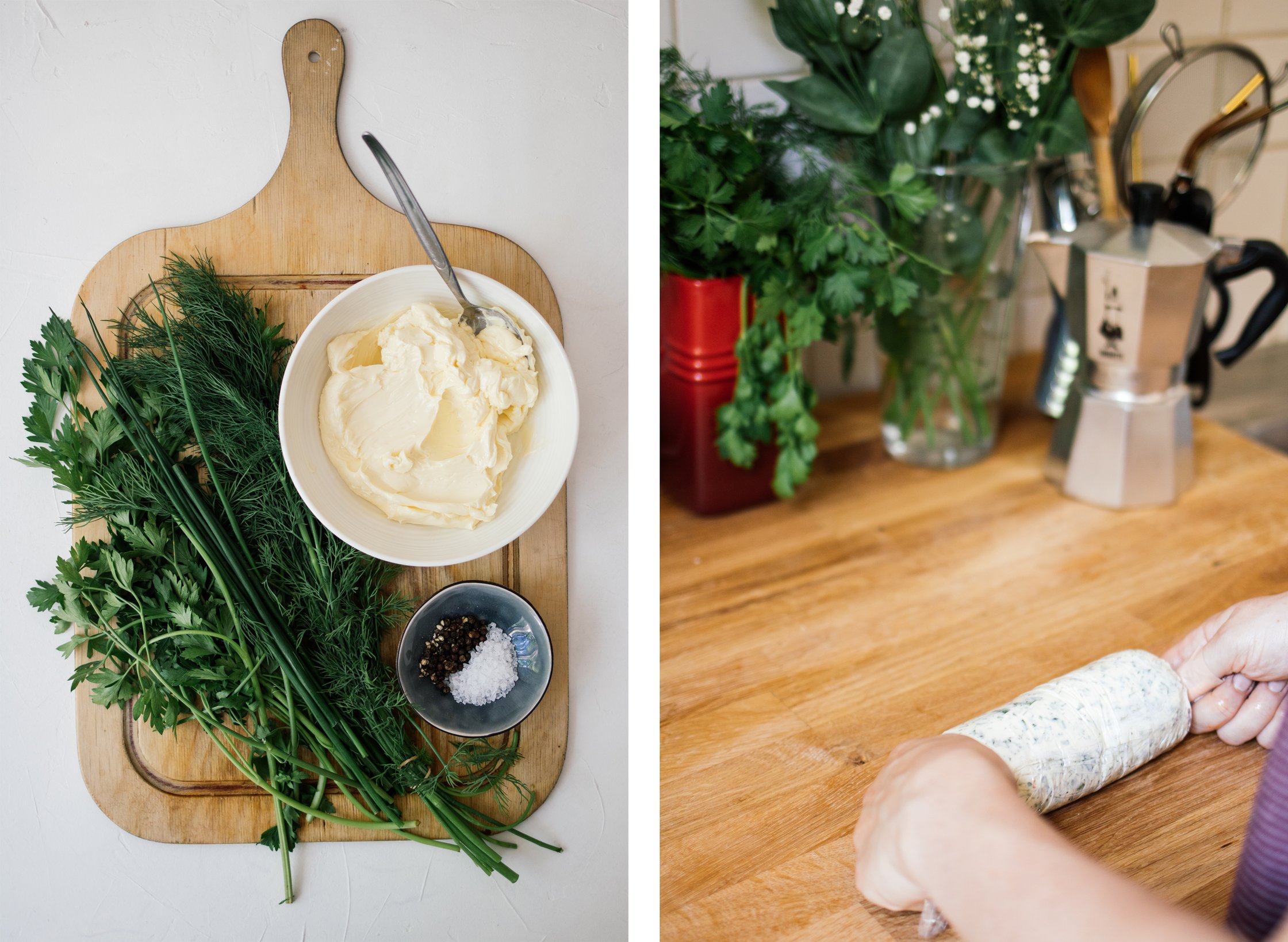 zutaten für vegane kräuterbutter